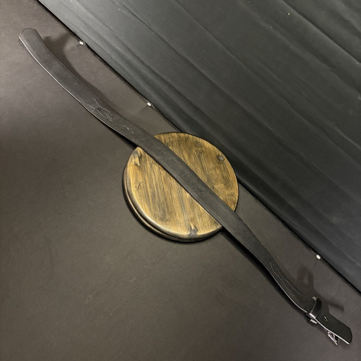 G&G Off Duty Belt Size 30" Long 1.75" Wide Black Basketweave Leather