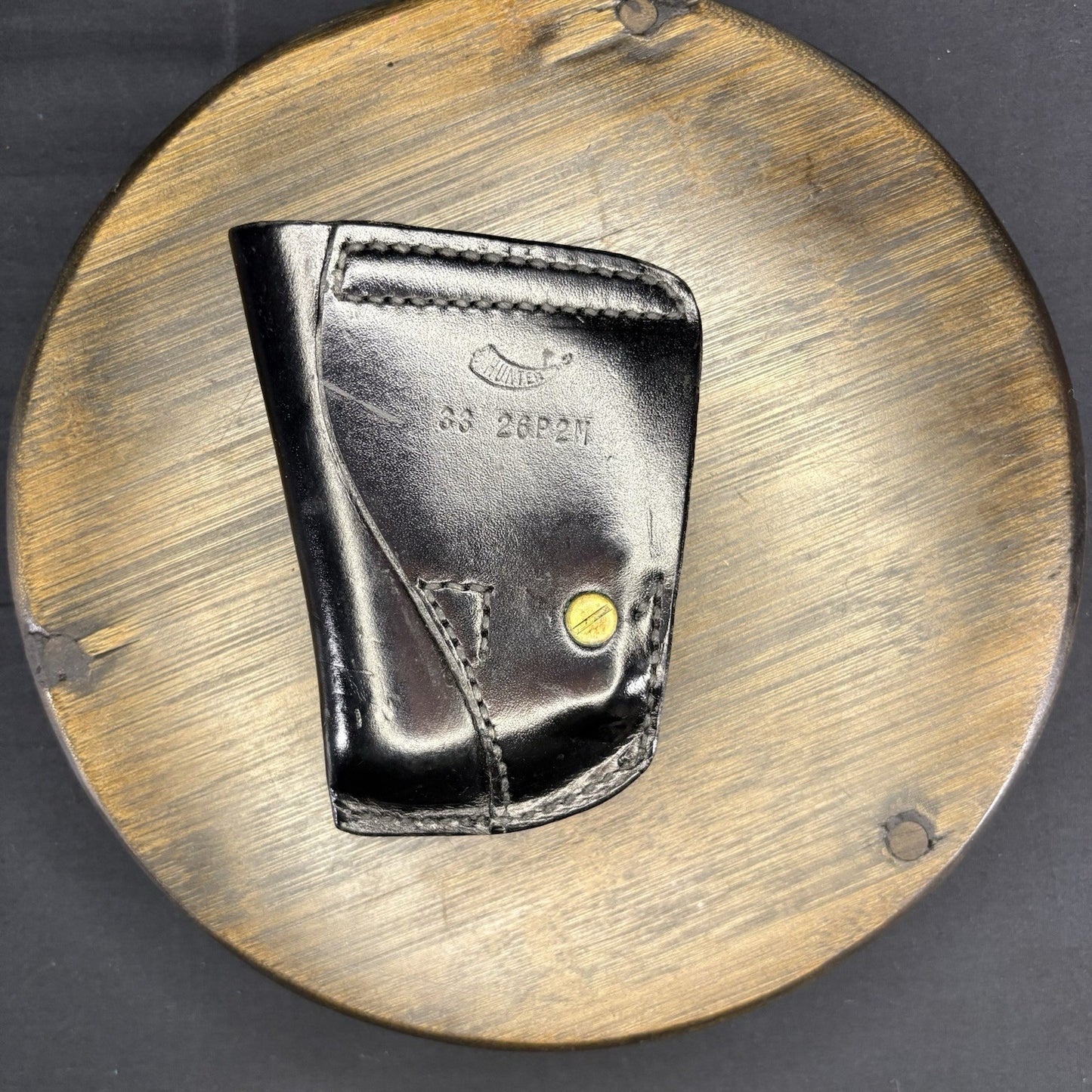 Hunter 33 26P2M Leather Holster For Small Autos With Adjustable Retention Screw2