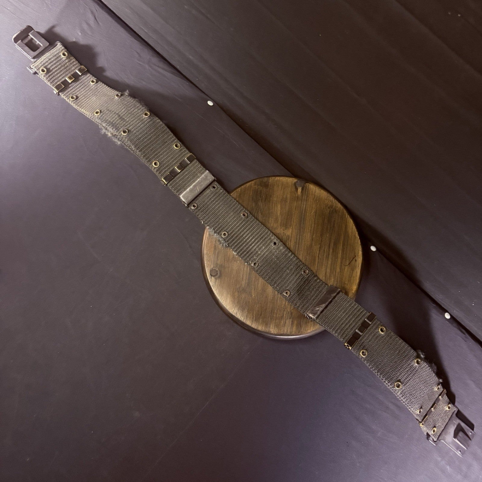 Vintage US Military Pistol Belt Size Large Quick Release Metal Buckle6