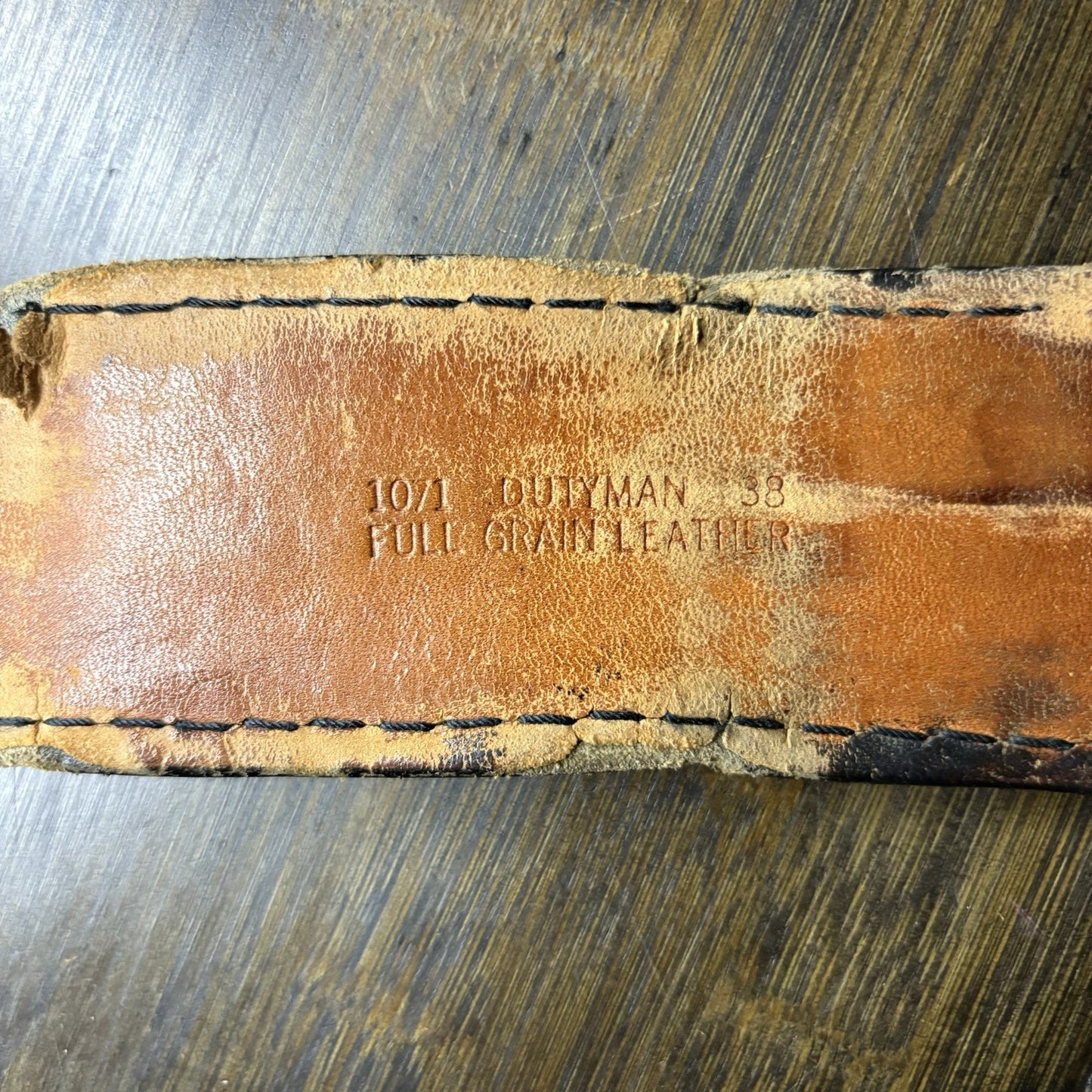 Dutyman Leather Duty Belt 38” Black Basket Weave10