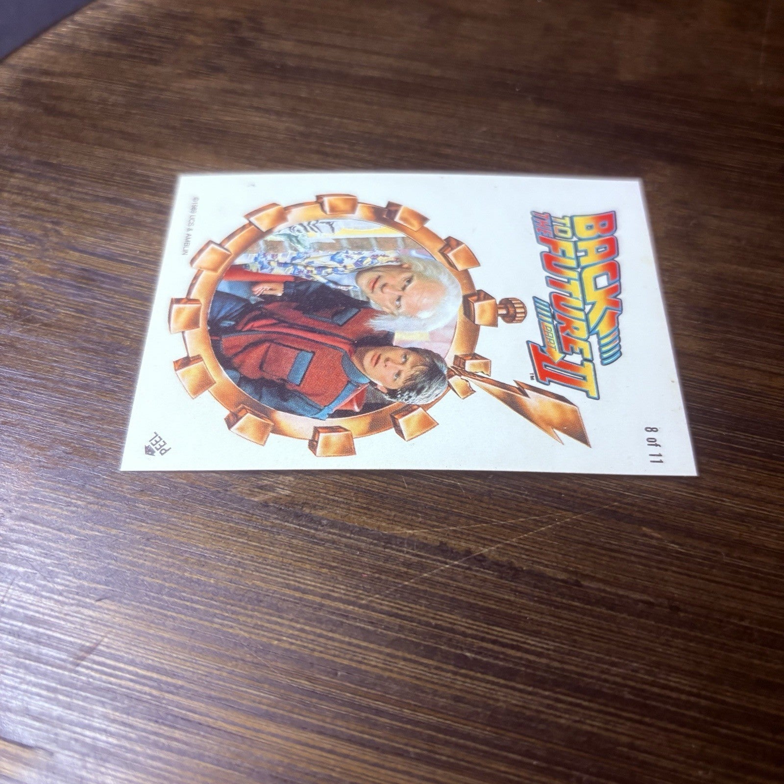 1989 Topps Back to the Future Part II Stickers #8 Will Grade High, See Photos3