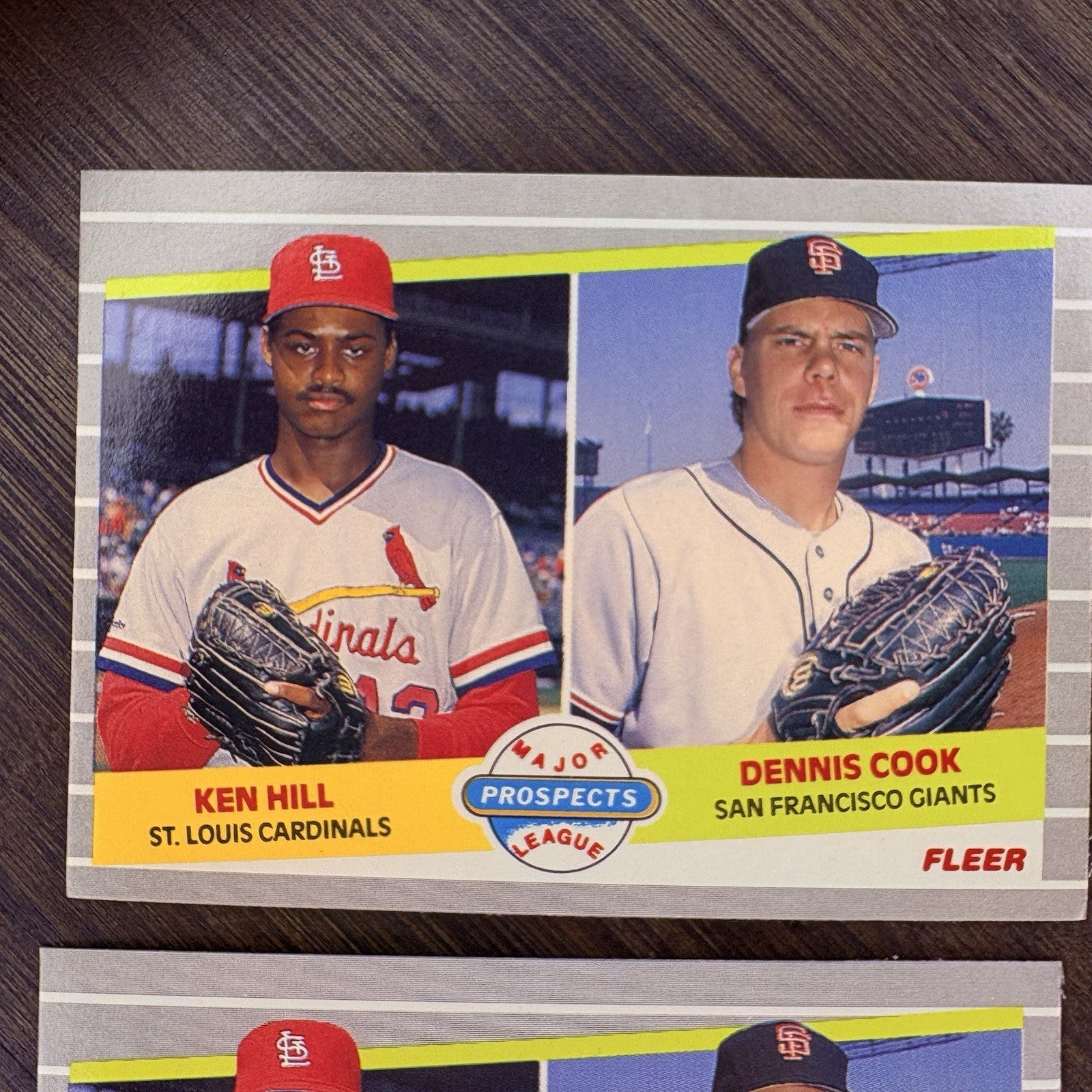 1989 Fleer Prospects Ken Hill, Dennis Cook #652 (RC) (2) High Grade Trading Card9