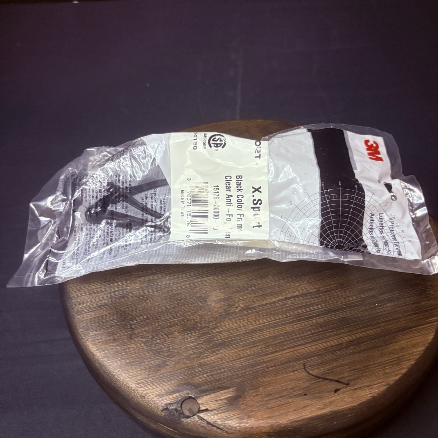 3M X-Sport Safety Glasses Anti-Fog Black Frame ANSI Z87+10