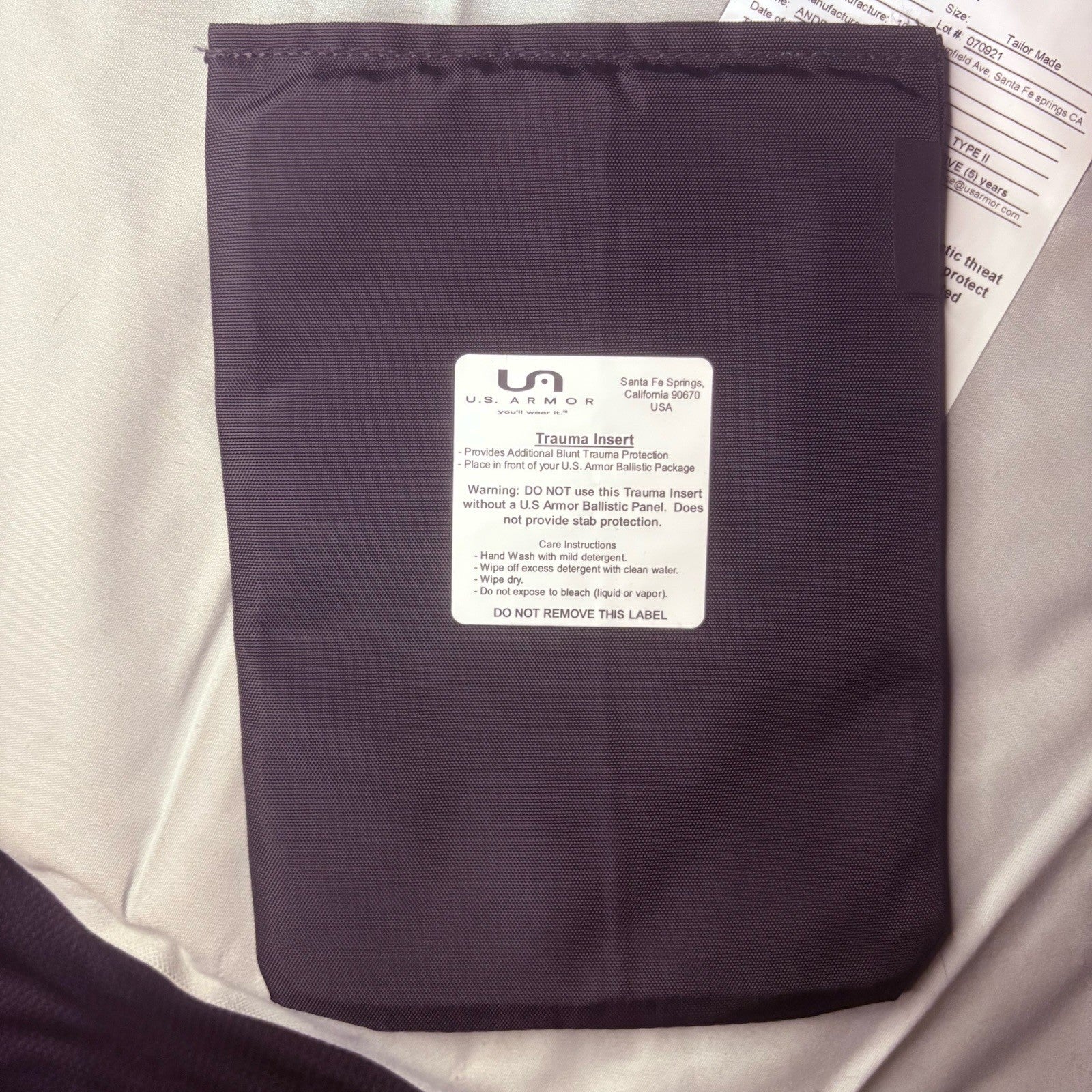 US Armor Level II (2) Bullet Proof Vest ~Size XL~ 2021 w/6x8 Trauma Plate8