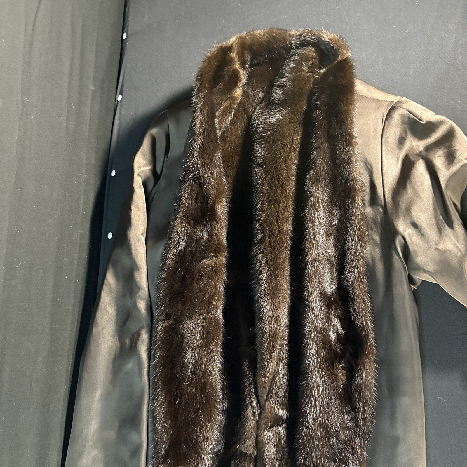 Burberry Fur Coat Mink Over Coat Women’s Size Medium Camel Hair w/Removable Mink20