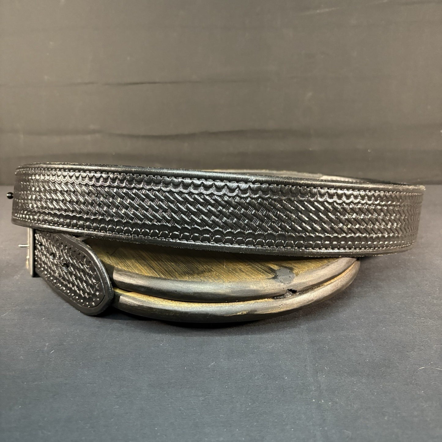 Aker Duty Belt Size 46” Sam Browne Leather ~USA Made~ Model: B03-462