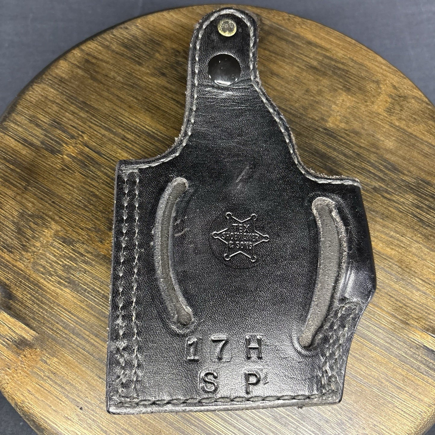 Tex Shoemaker 17H Basket Weave Holster For S&W 439 549 559 639 659 Snap Closure10