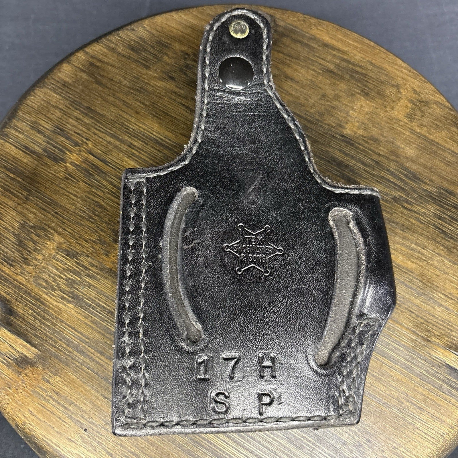 Tex Shoemaker 17H Basket Weave Holster For S&W 439 549 559 639 659 Snap Closure10