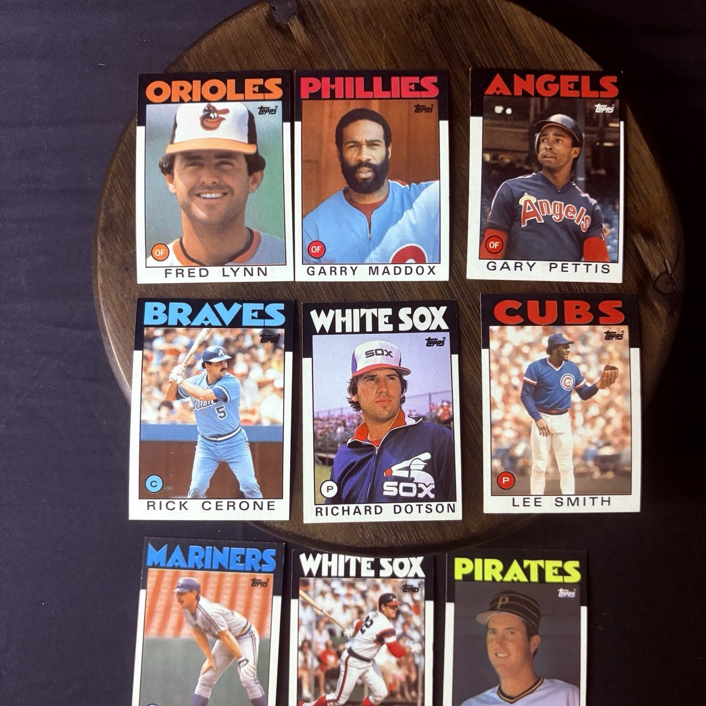 1986 Topps High Grade Baseball Cards.  15 card lot4
