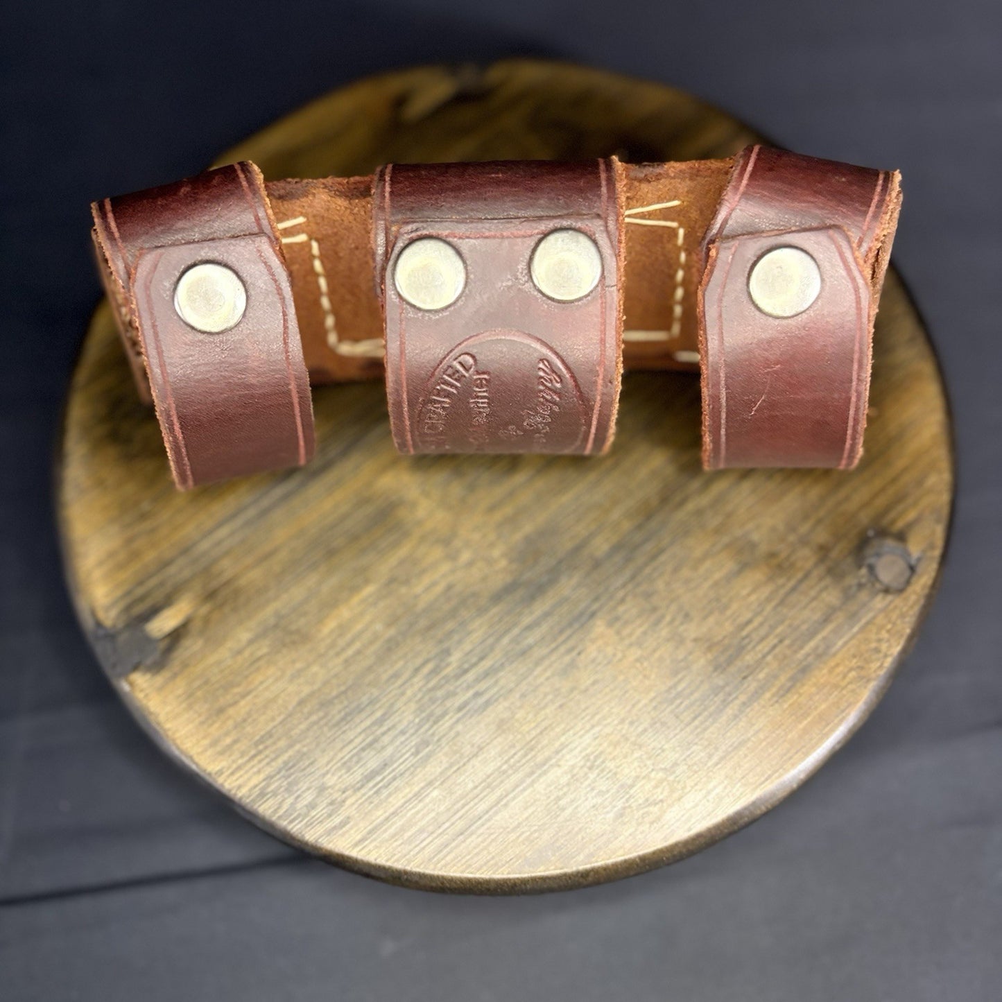 Custom Crafted Guns And Leather Shotgun Shell Belt Carrier By Trigger Happy7