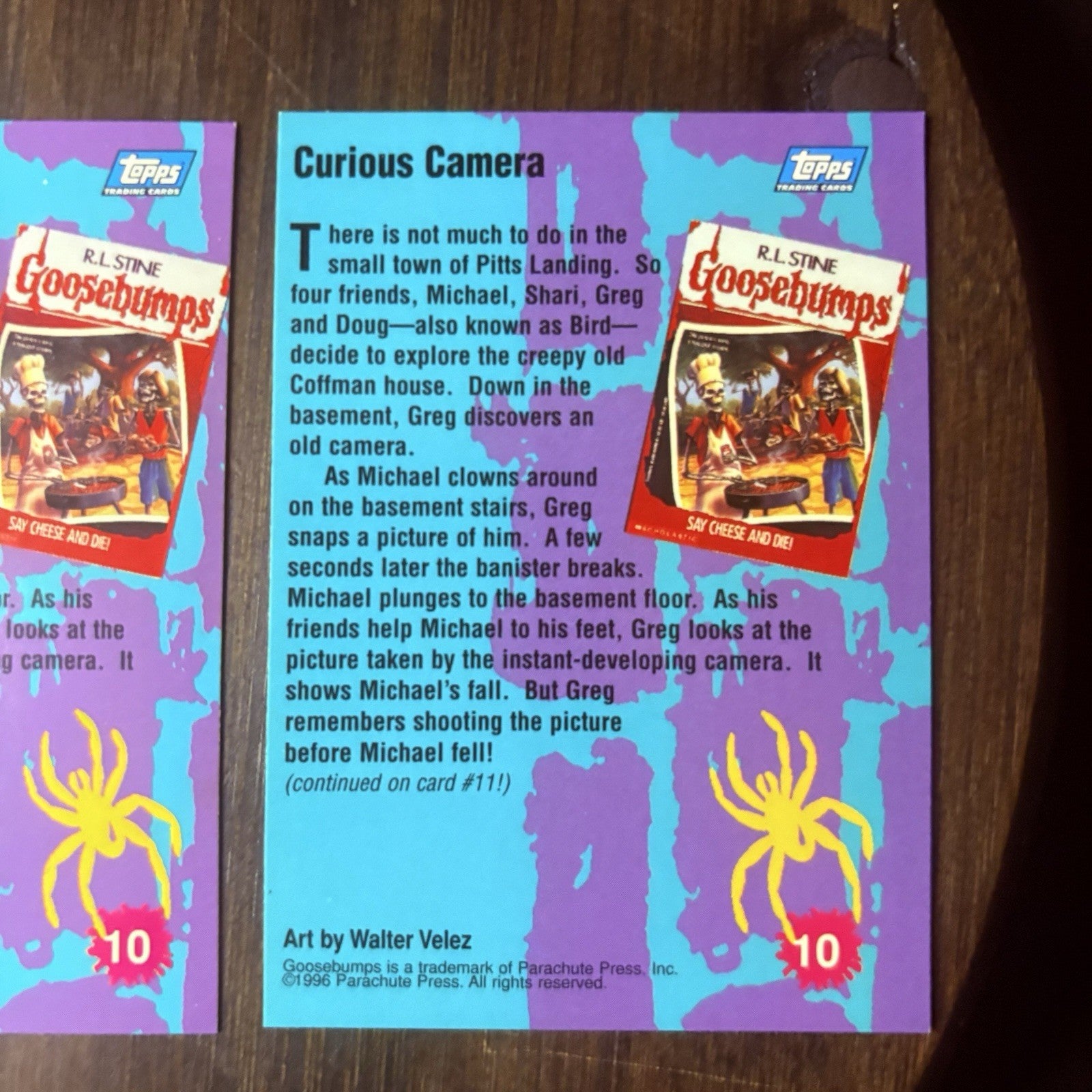 1996 Goosebumps Curious Camera #10 Lot Of (3) High Grade Trading Card See Photos19