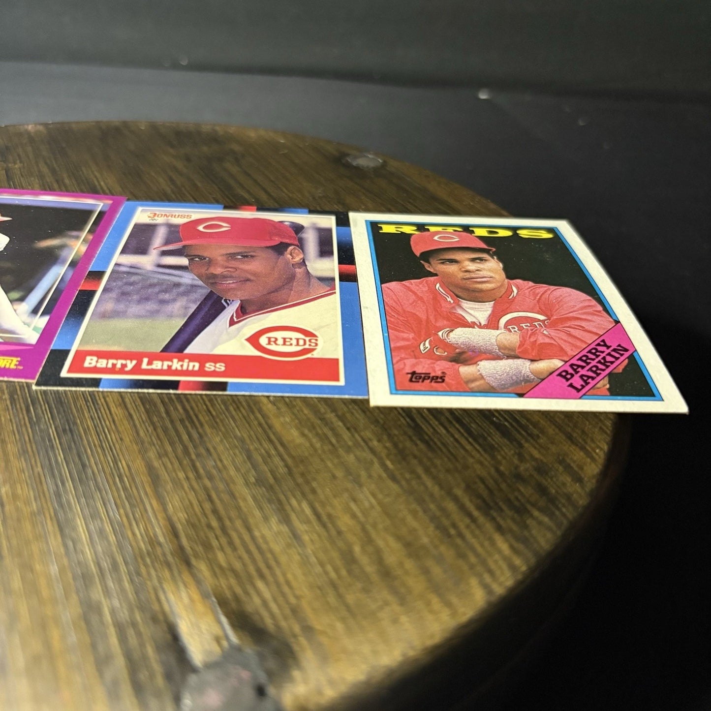 1988 Barry Larkin (4) Card Lot Score (#72) Donruss (#492) Topps(#102) High Grade8