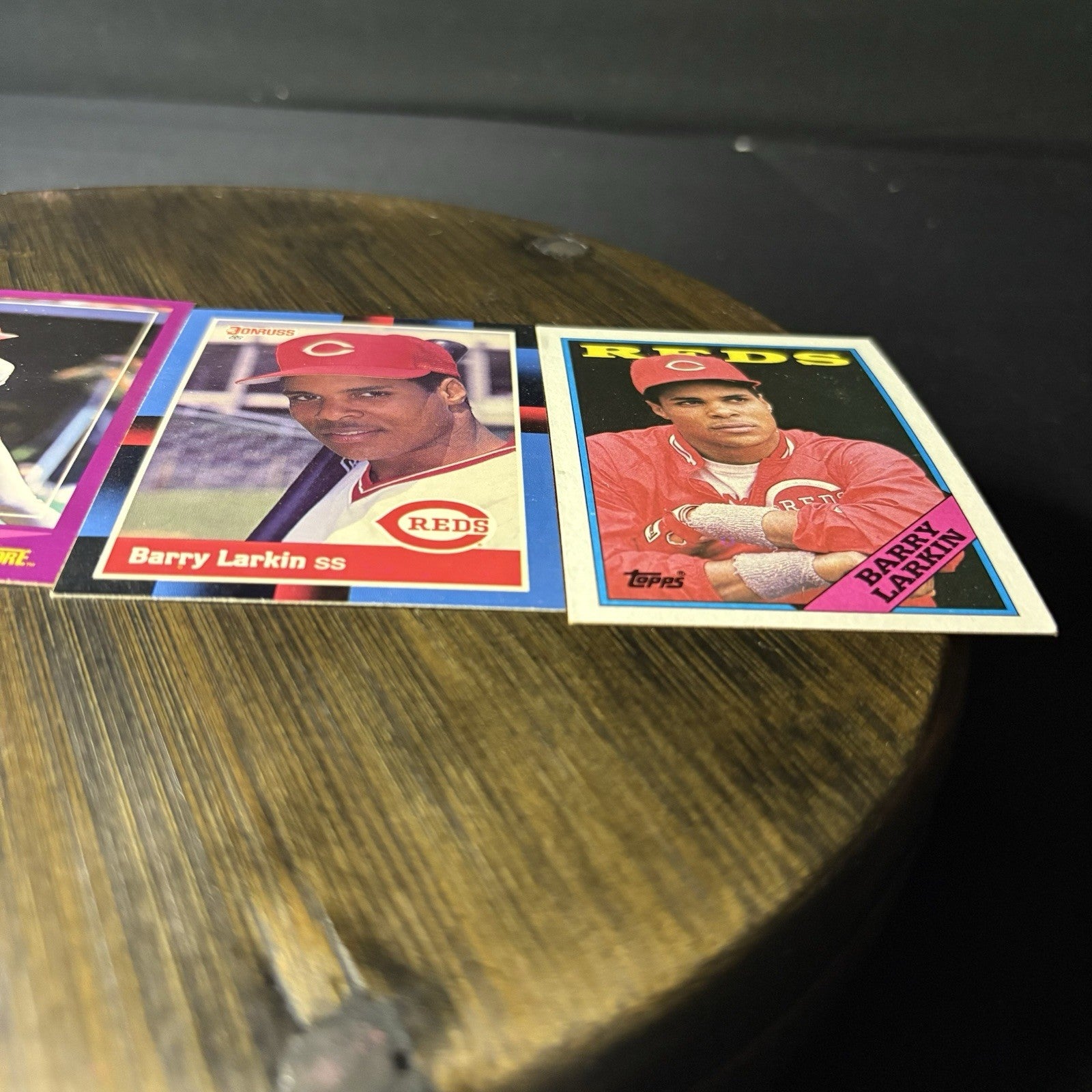 1988 Barry Larkin (4) Card Lot Score (#72) Donruss (#492) Topps(#102) High Grade8