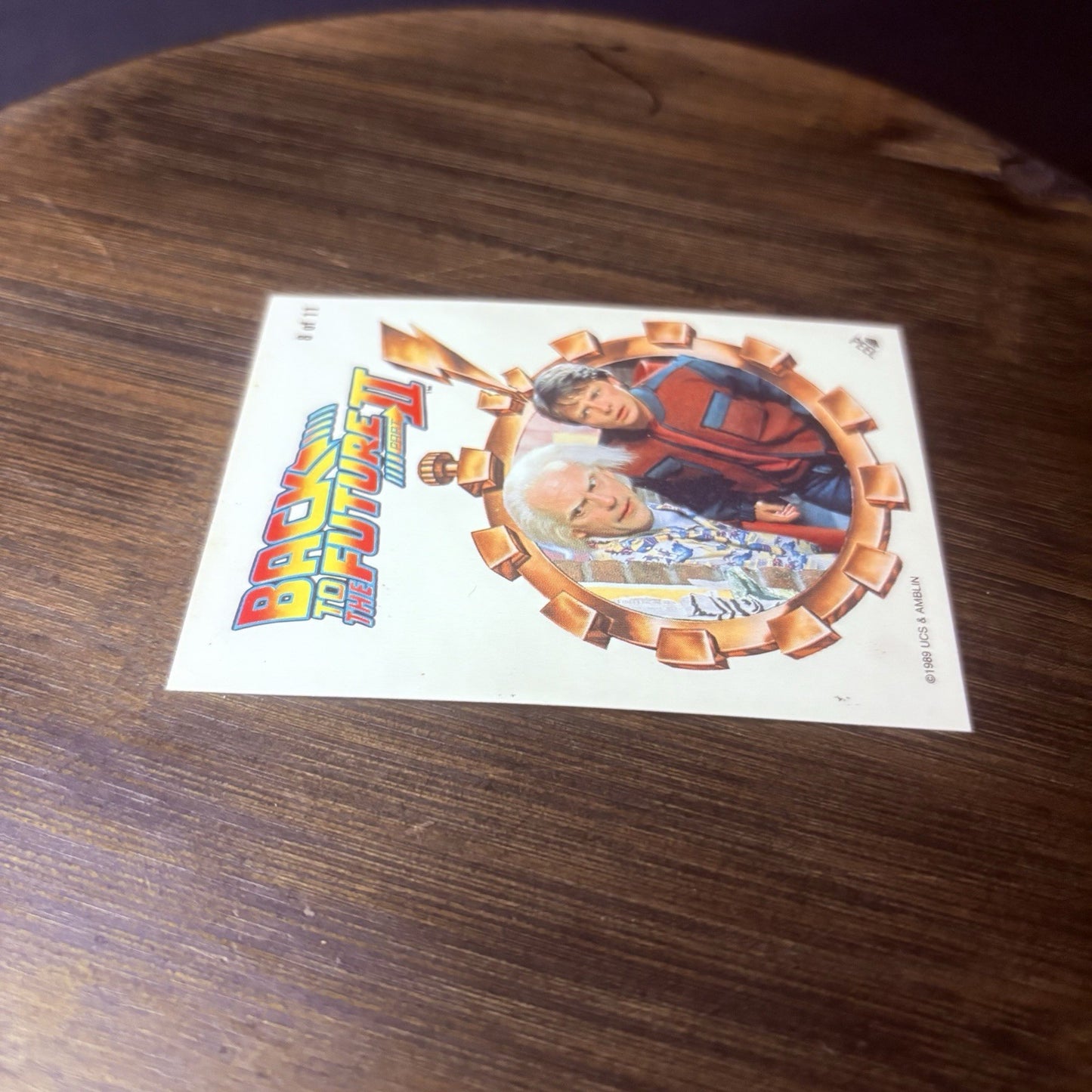 1989 Topps Back to the Future Part II Stickers #8 Will Grade High, See Photos5