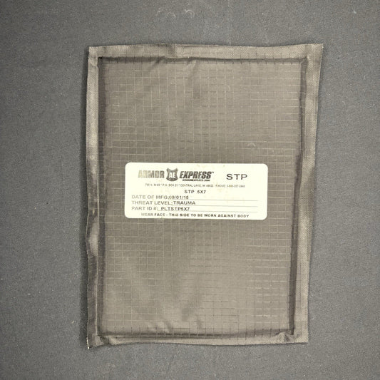 Armor Express Trauma Pad 5x7 Black Model STP Soft Ballistic Panel Body Armor0