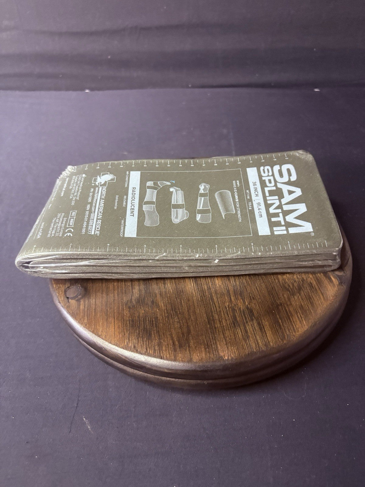 36" SAM Splint II For First Aid Kit, Gray SAM Splints, Army Style for Trauma6