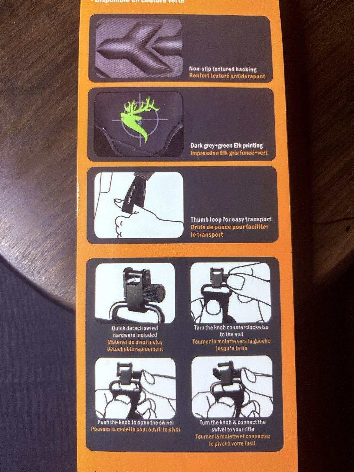 Vanguard Rifle Sling, 2 Point Swivel, Endeavor 201G8