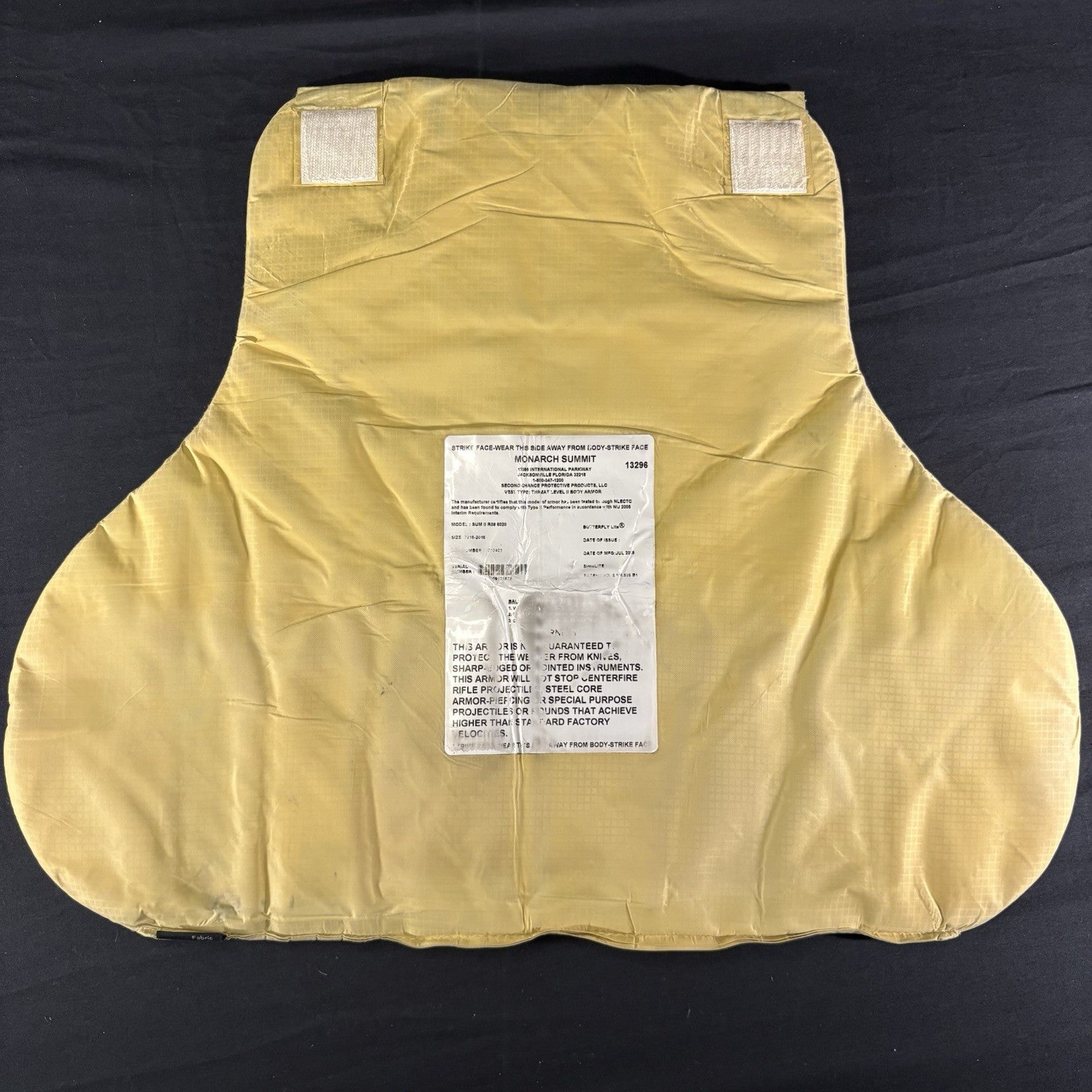 Level II(2) Bullet Proof Vest Size XL Extra Large Second Chance Concealable Vest18