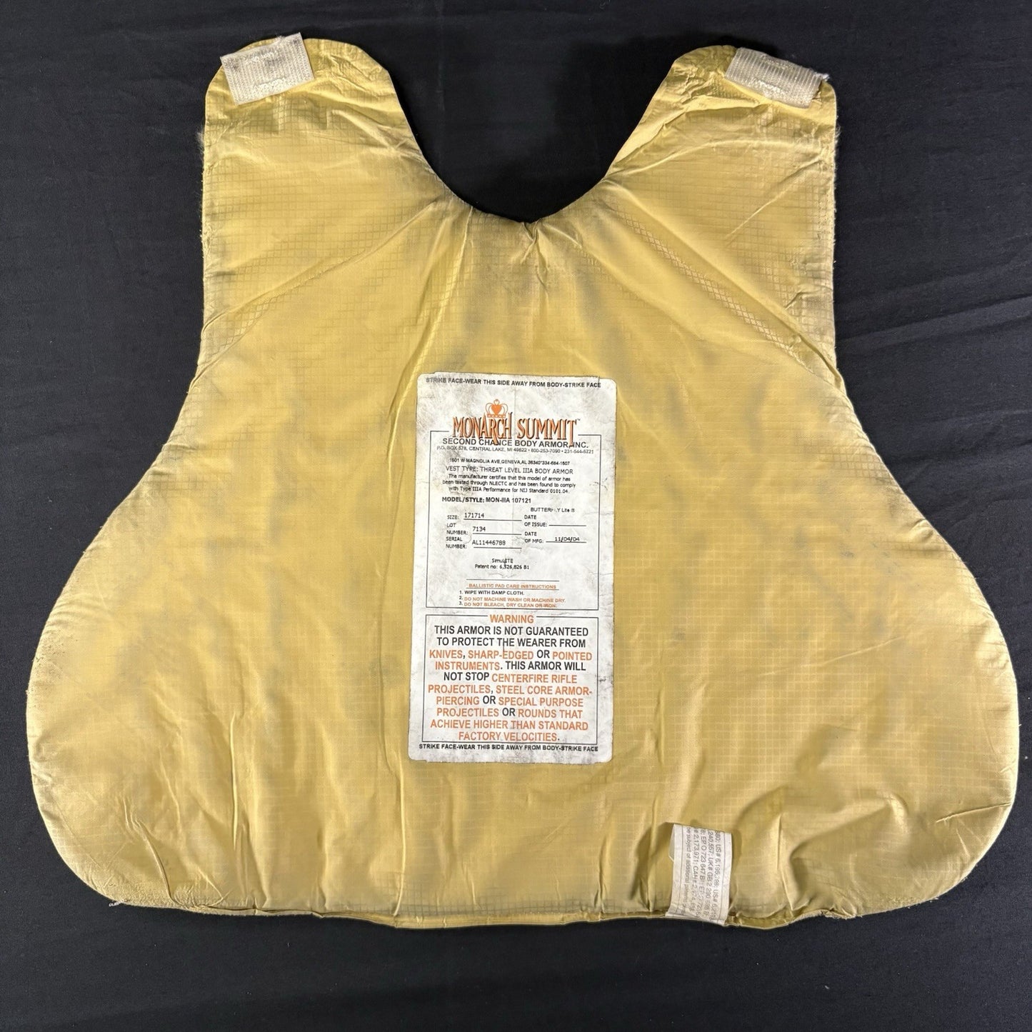Second Chance 3A (IIIA) Bullet Proof Vest Size Small Concealable Body Armor18