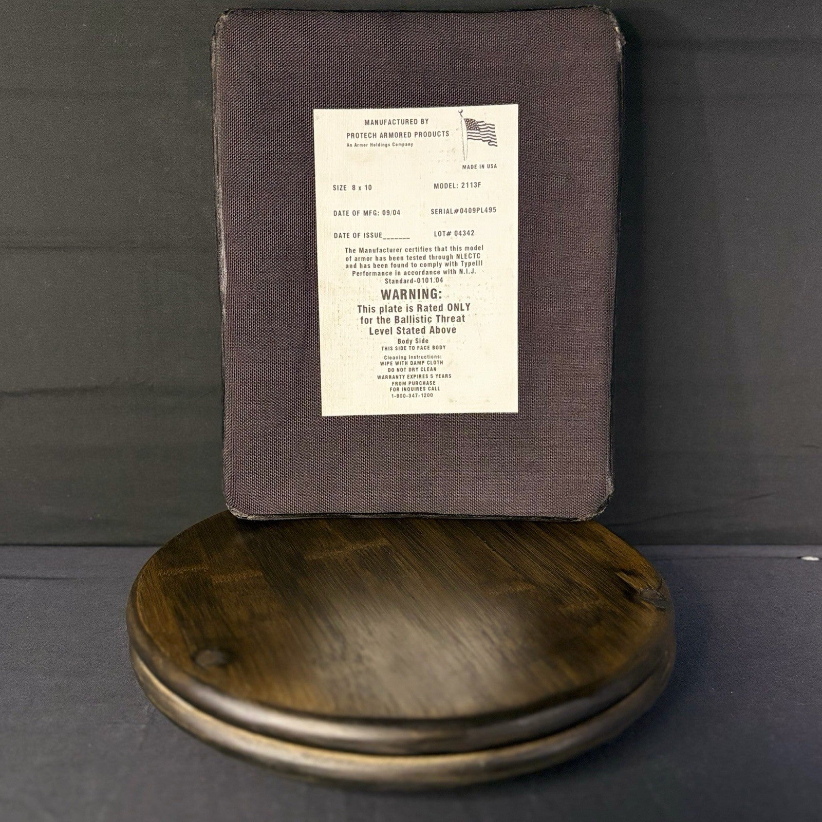 Protech Level III / 3 Plate 8” X 10” 2113F Rifle Threat Ballistic Plate7