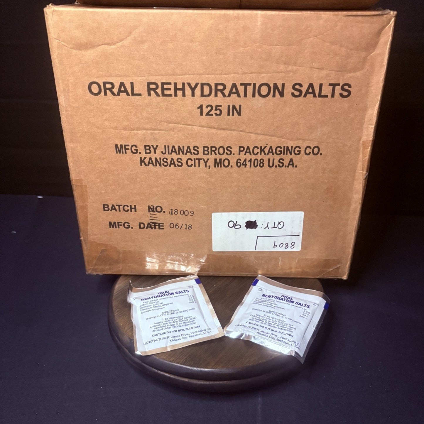 15 Pack Oral Rehydration Salt Jianas Bros Manufacturers Date 06-182