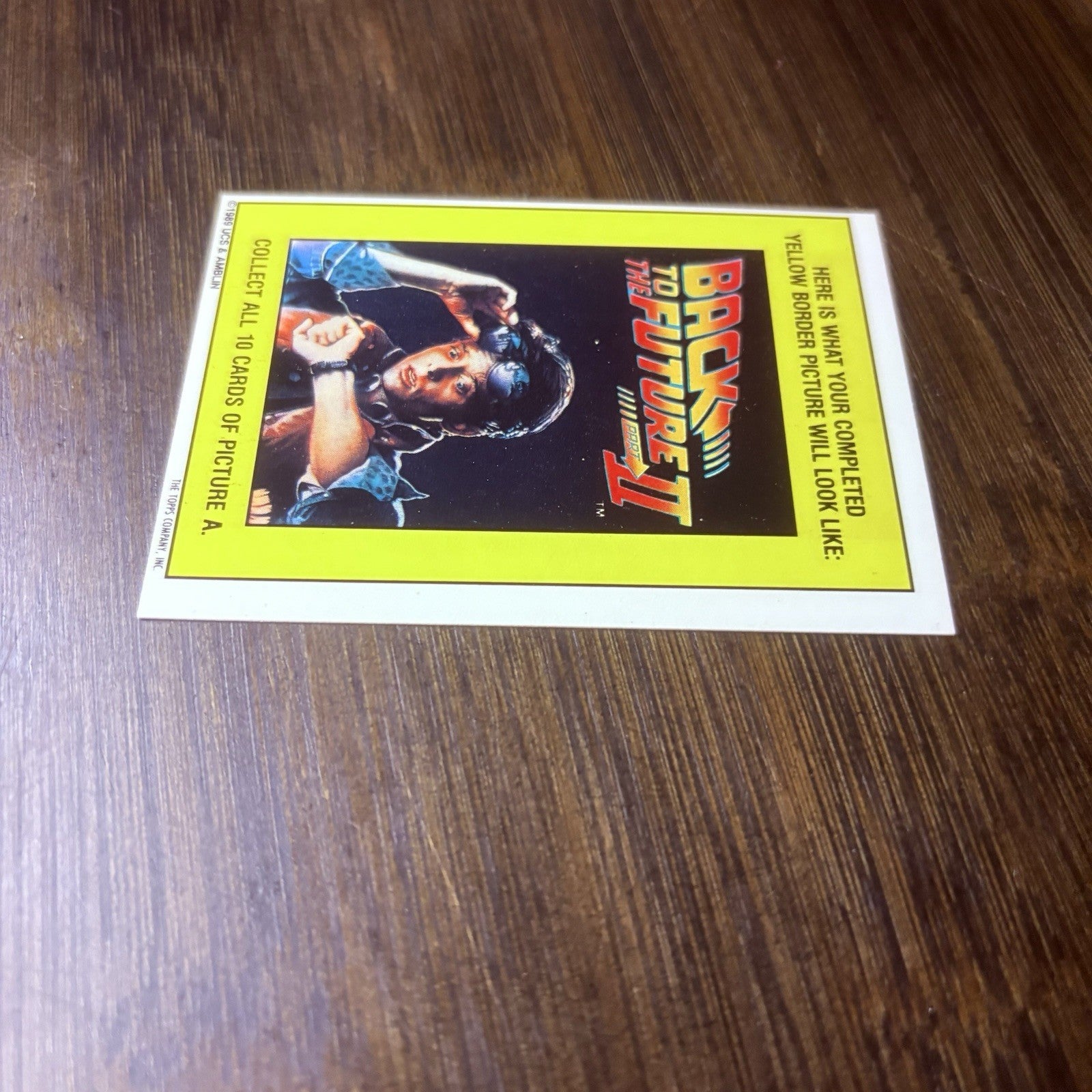 1989 Topps Back to the Future Part II Stickers #11 Delorean Time Machine7