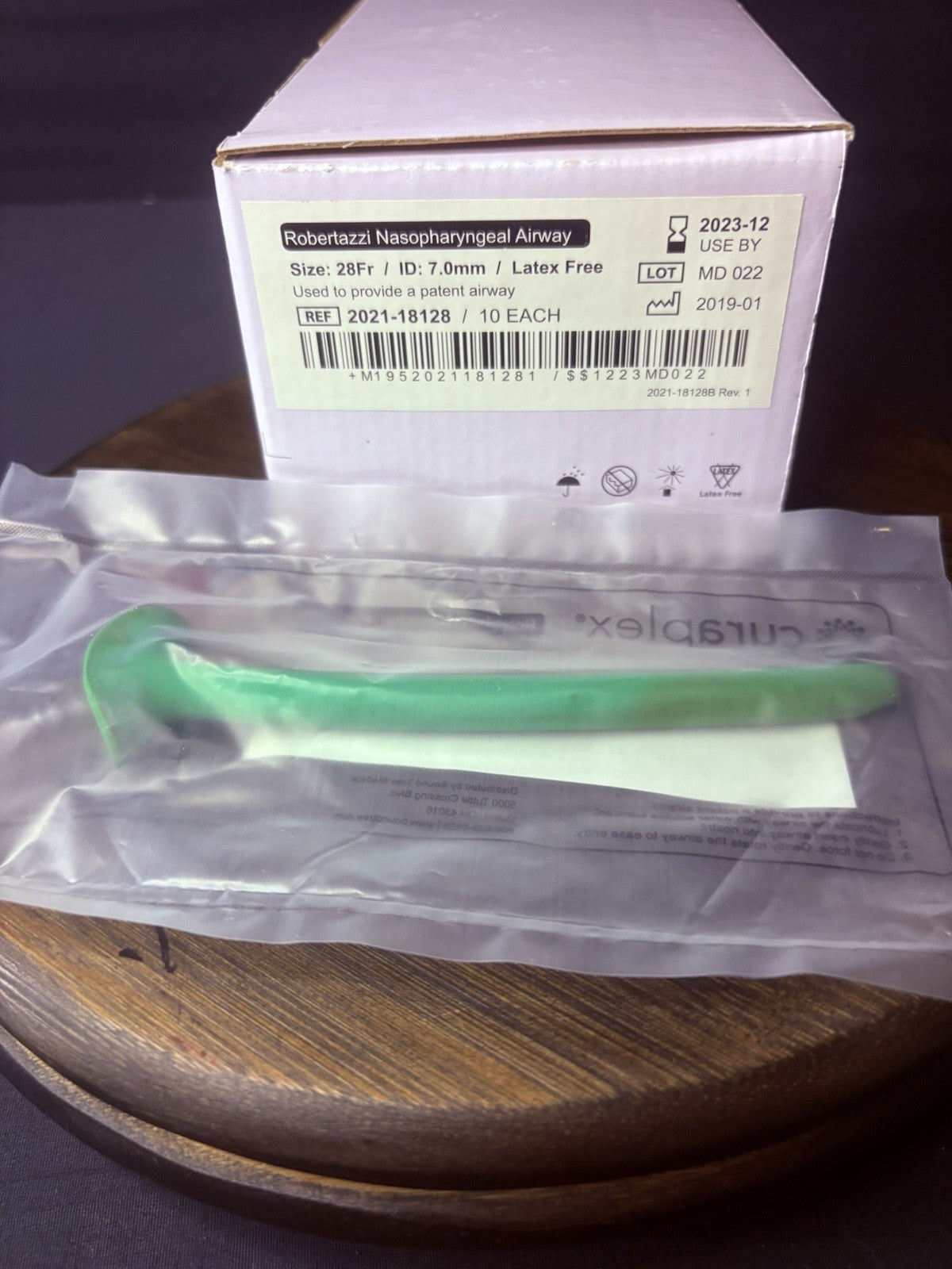 Robertazzi Nasopharyngeal Airway (Lot Of 100) 28 Fr. ID 7mm 181128 LOWEST PRICE5