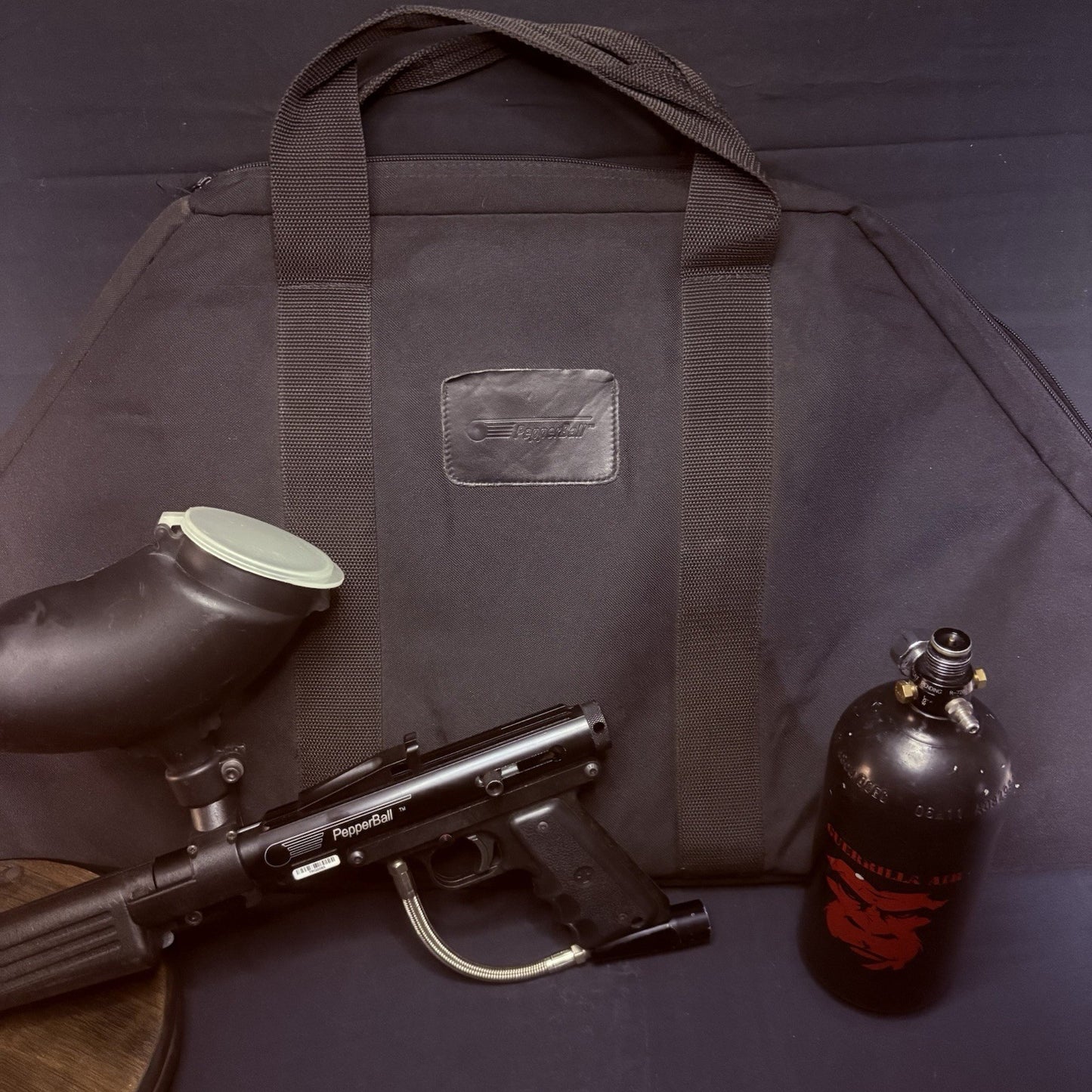 Pepper Ball SA200 Tippmann Pro-Carbine .68 Launcher SWAT w/48cu Tank & Soft Case17