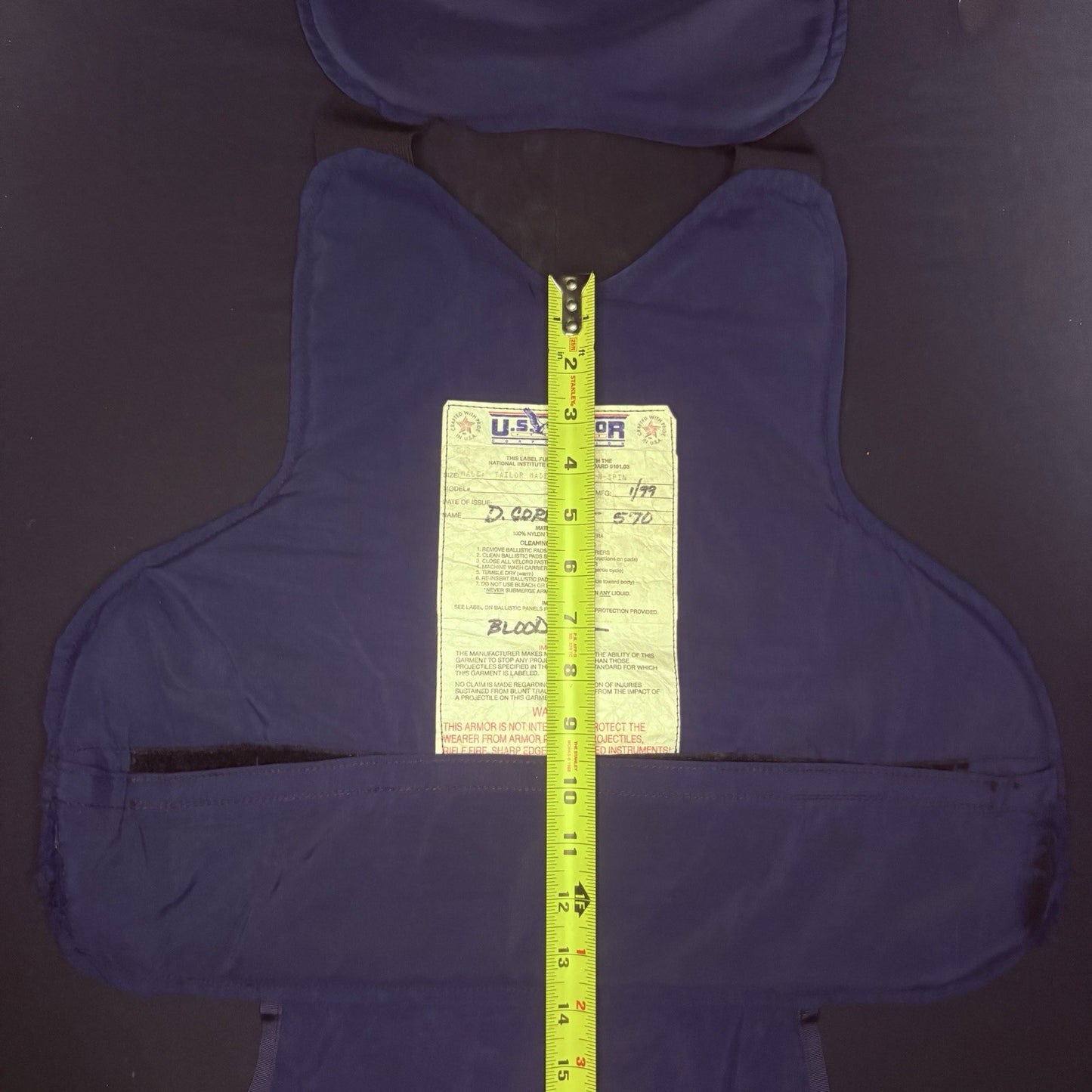 US Armor 3A Bullet Proof Vest Size Medium IIIA Concealable Ballistic Vest7
