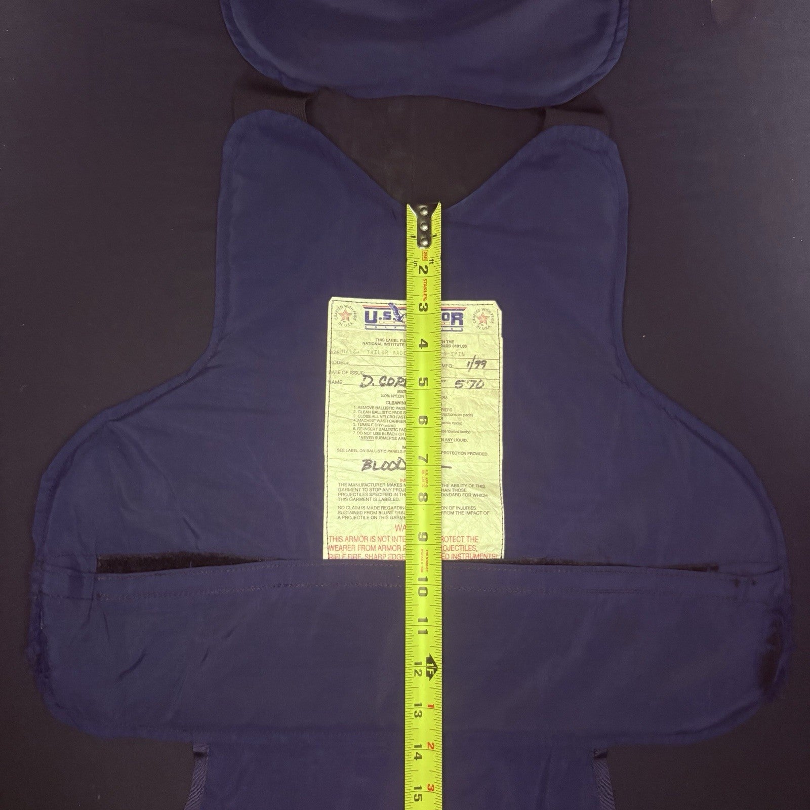 US Armor 3A Bullet Proof Vest Size Medium IIIA Concealable Ballistic Vest7