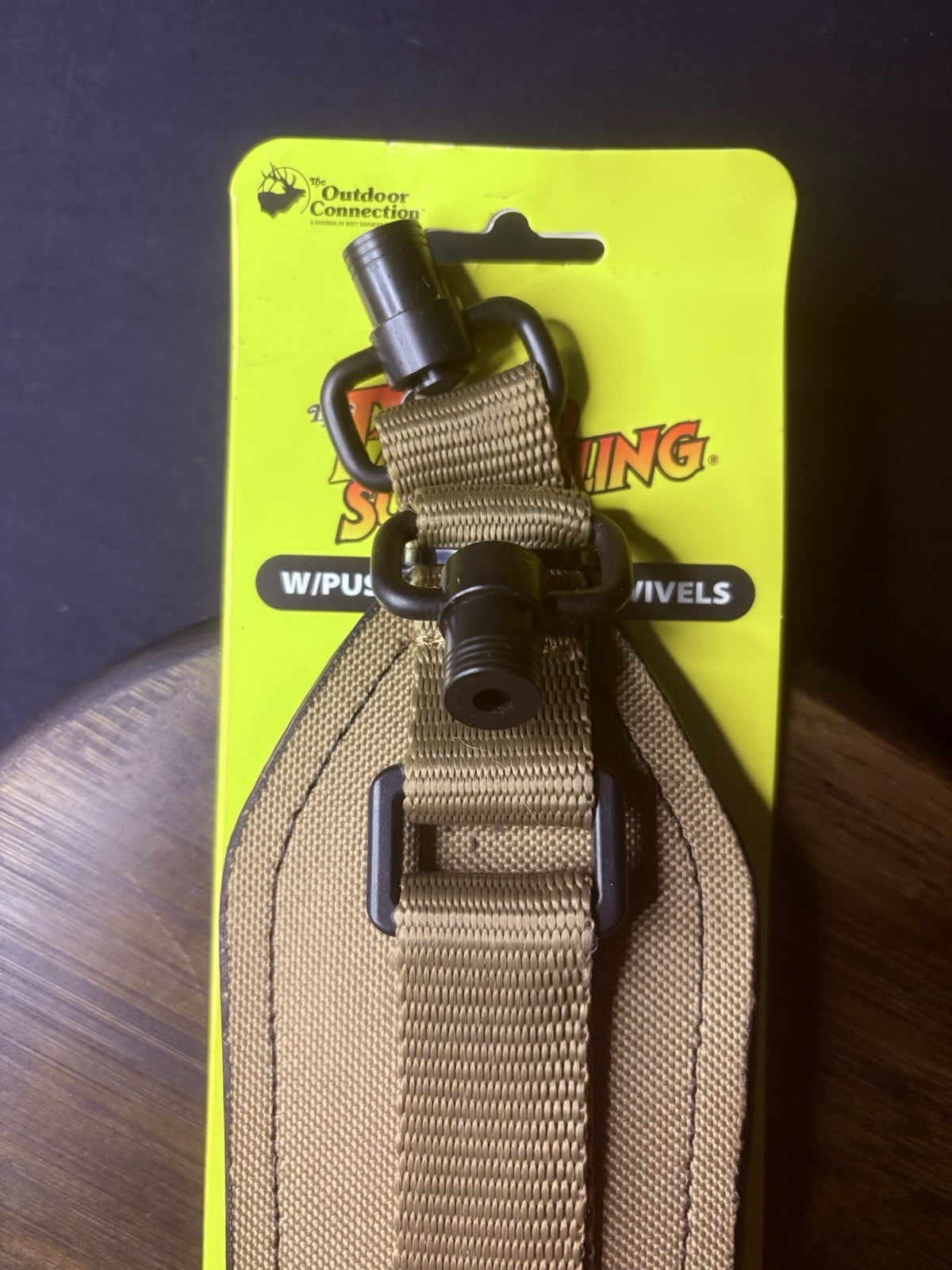 Outdoor Connection Padded Super Sling Coyote Brown Rifle Sling w/QD Swivels1