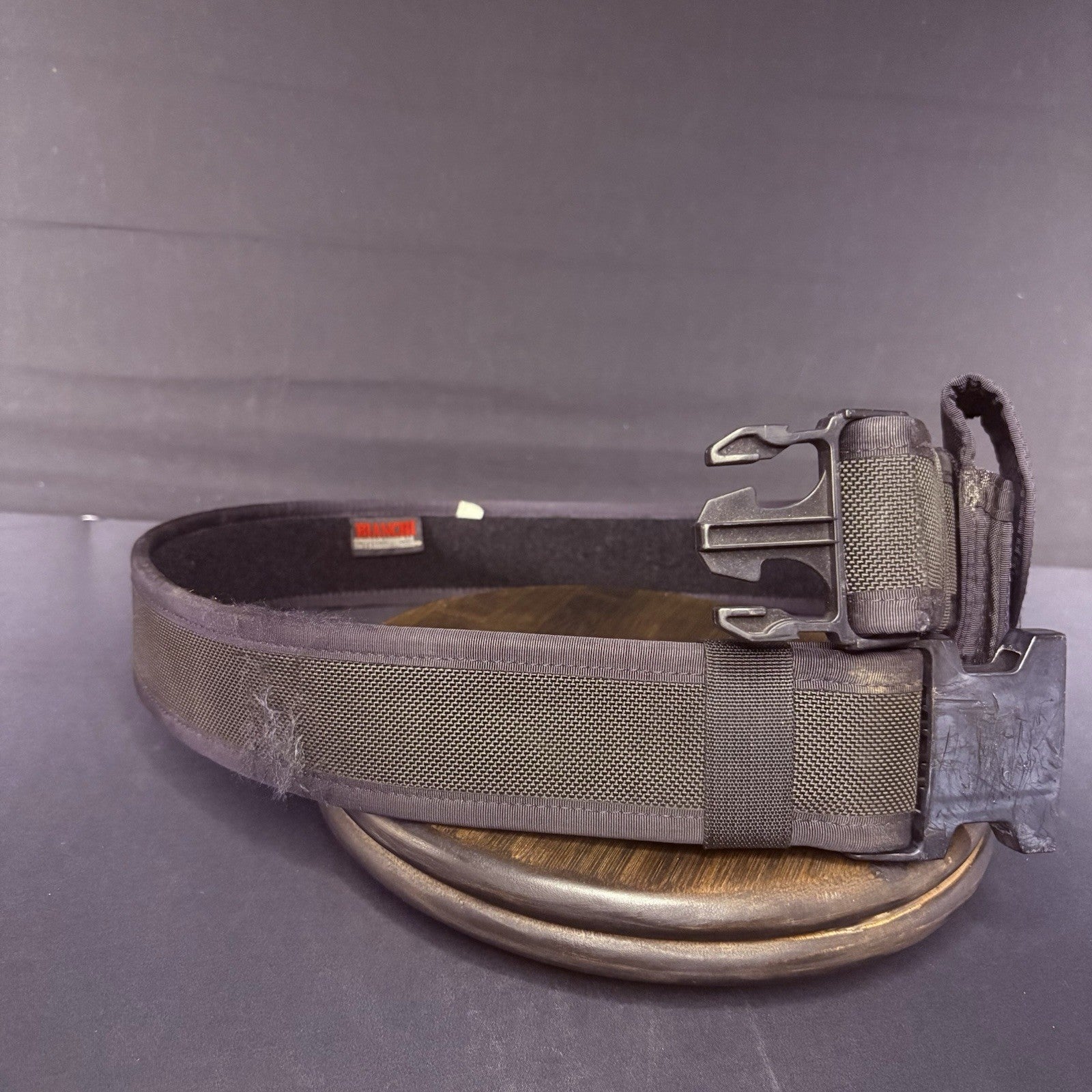 Bianchi Nylon Medium Belt Waist Size 34"- 40" AccuMold Duty Belt w/Handcuff Case8