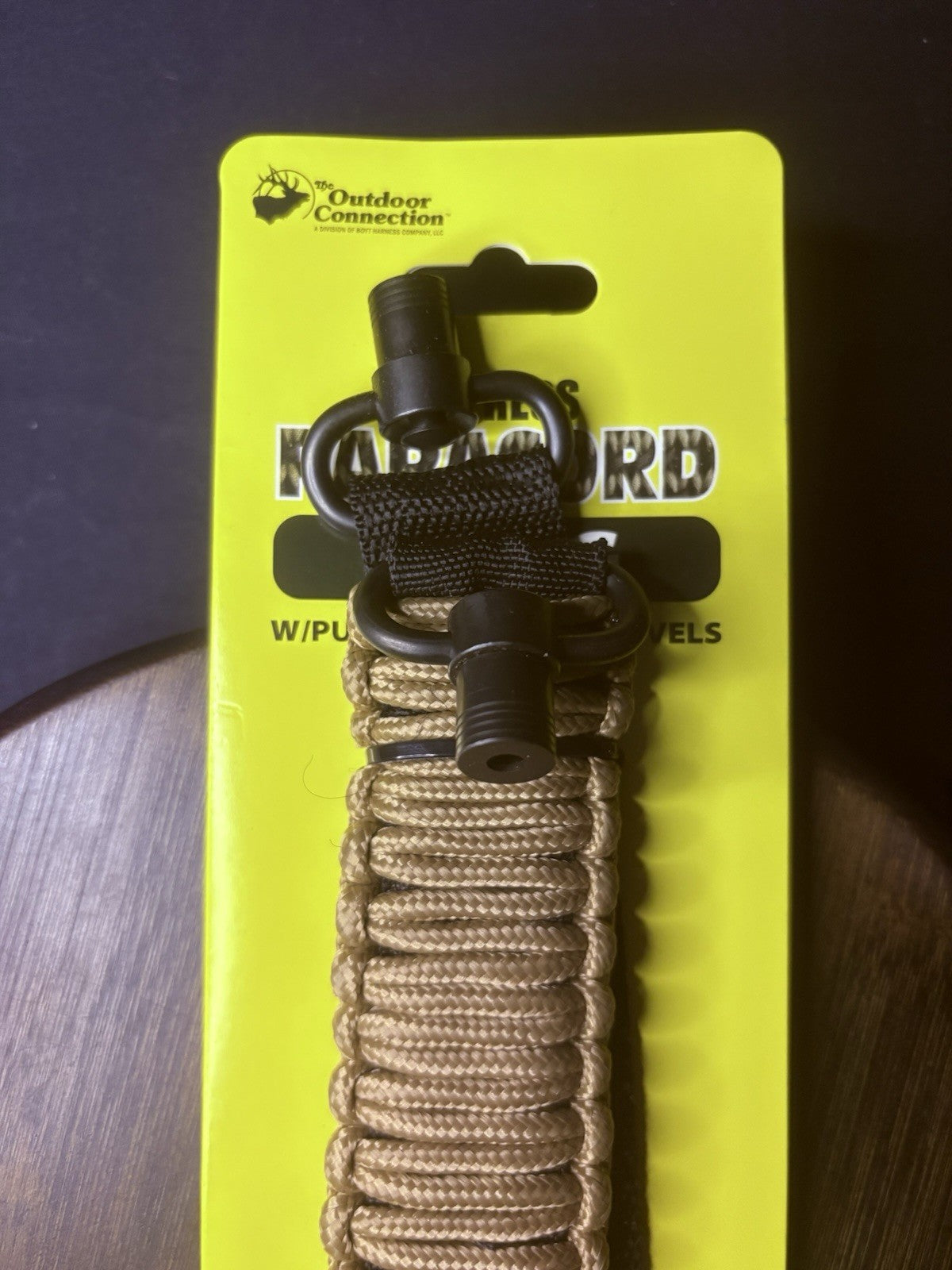 Paracord Rifle Sling Coyote Brown Sling W/ QD Swivels By The Outdoor Connection1
