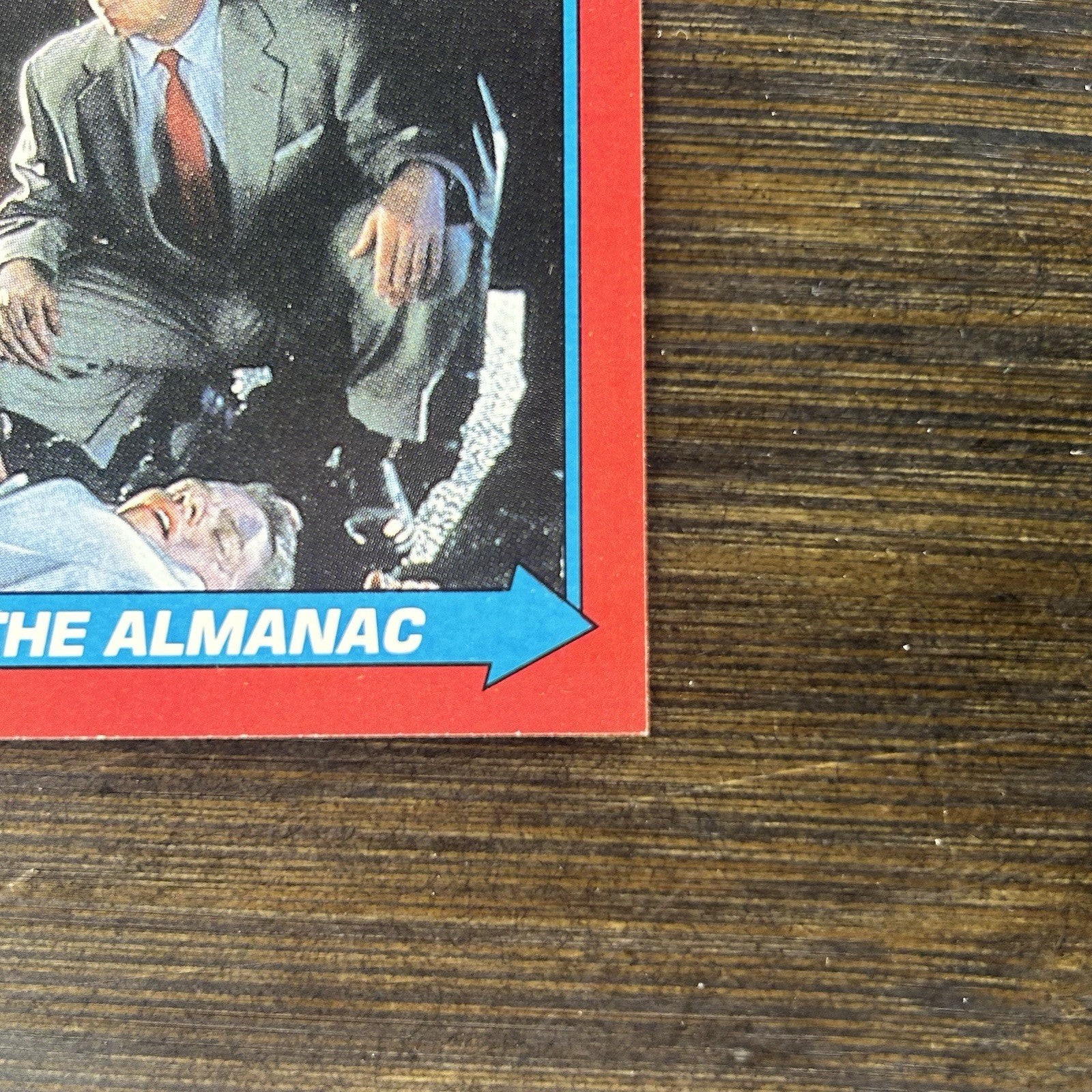 1989 Back To The Future Topps #64 Topps Trading Card "Retrieving The Almanac"5