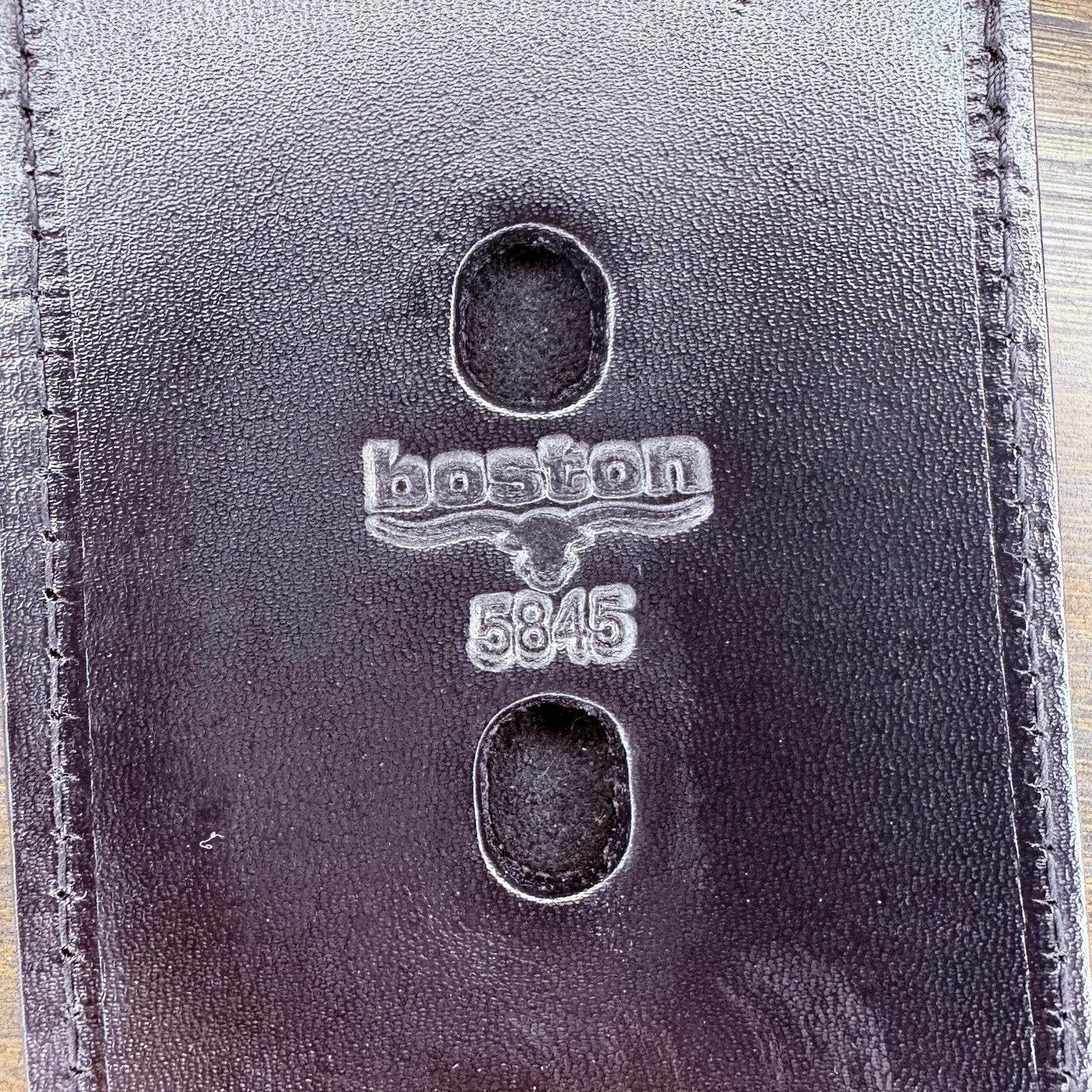 Boston 5845 Leather Men's Deluxe ID & Badge Holder Wallet5