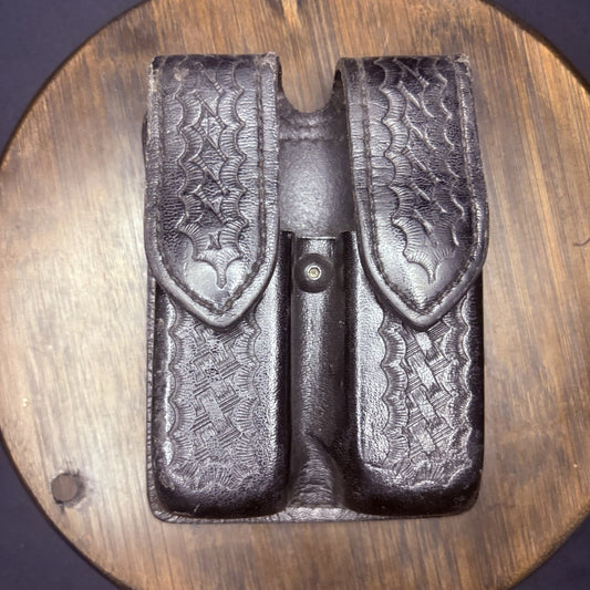 Safariland 77 Glock 20, 21 Double Magazine Pouch 10mm  .45 Basket Weave0