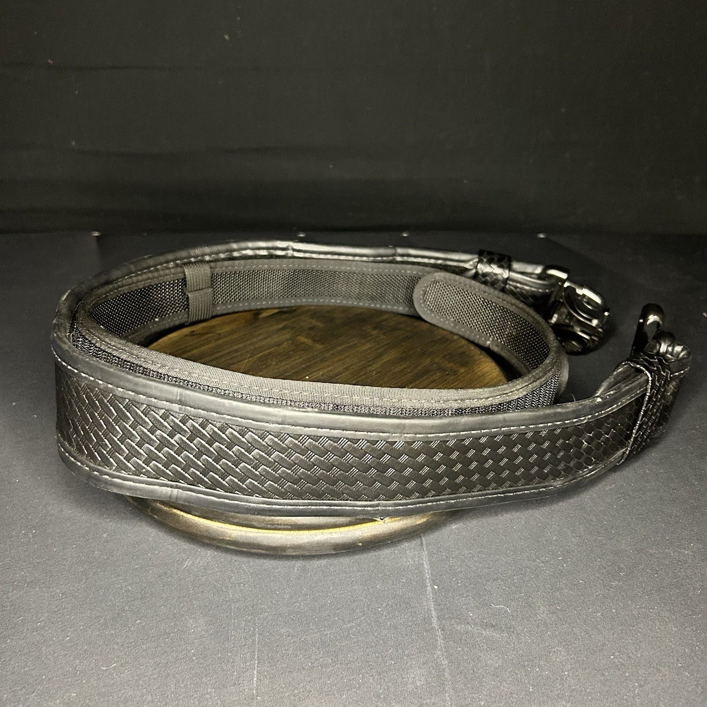 Bianchi Leather Duty Belt Small 28-34” w/Small Inner Belt Accumold Police7