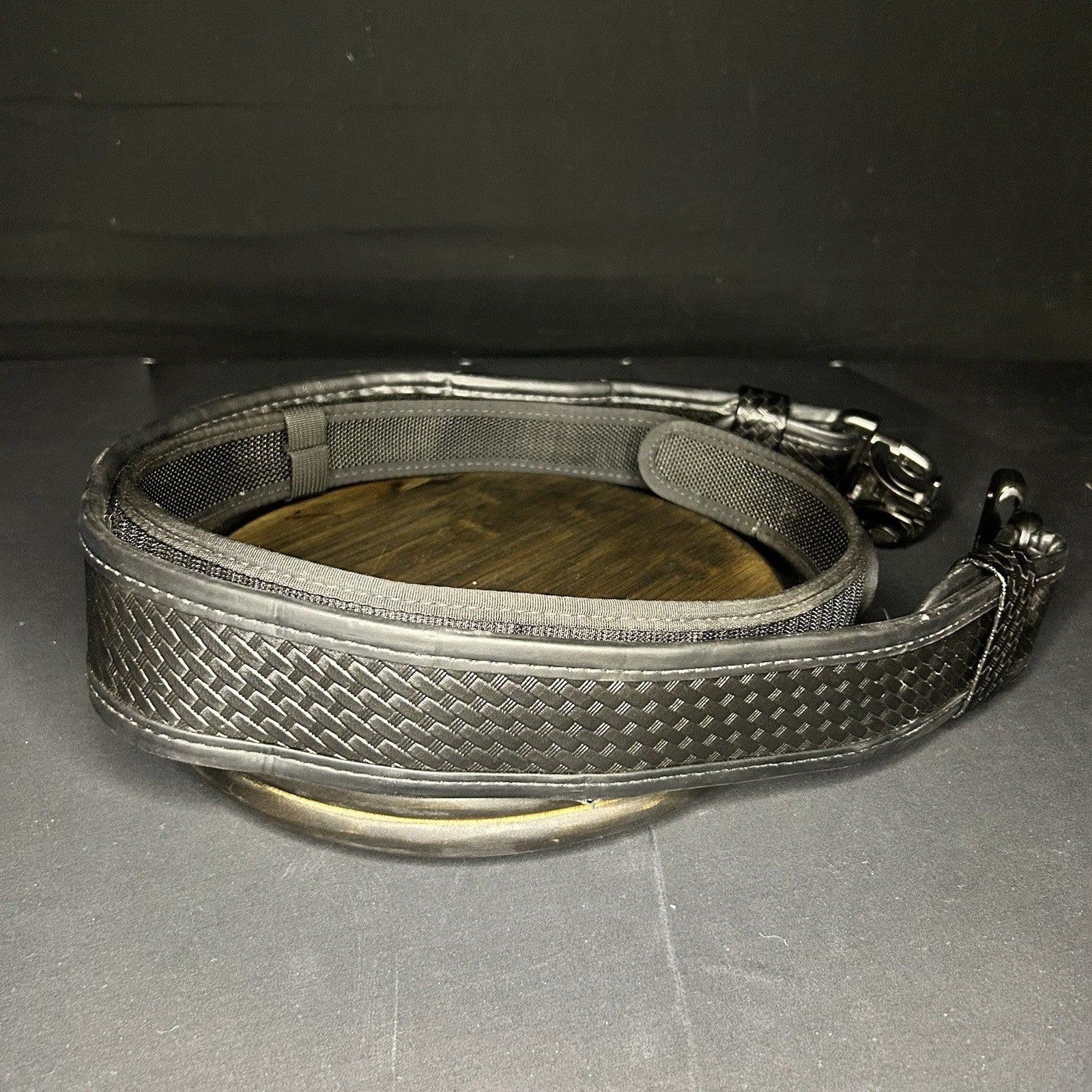 Bianchi Leather Duty Belt Small 28-34” w/Small Inner Belt Accumold Police7