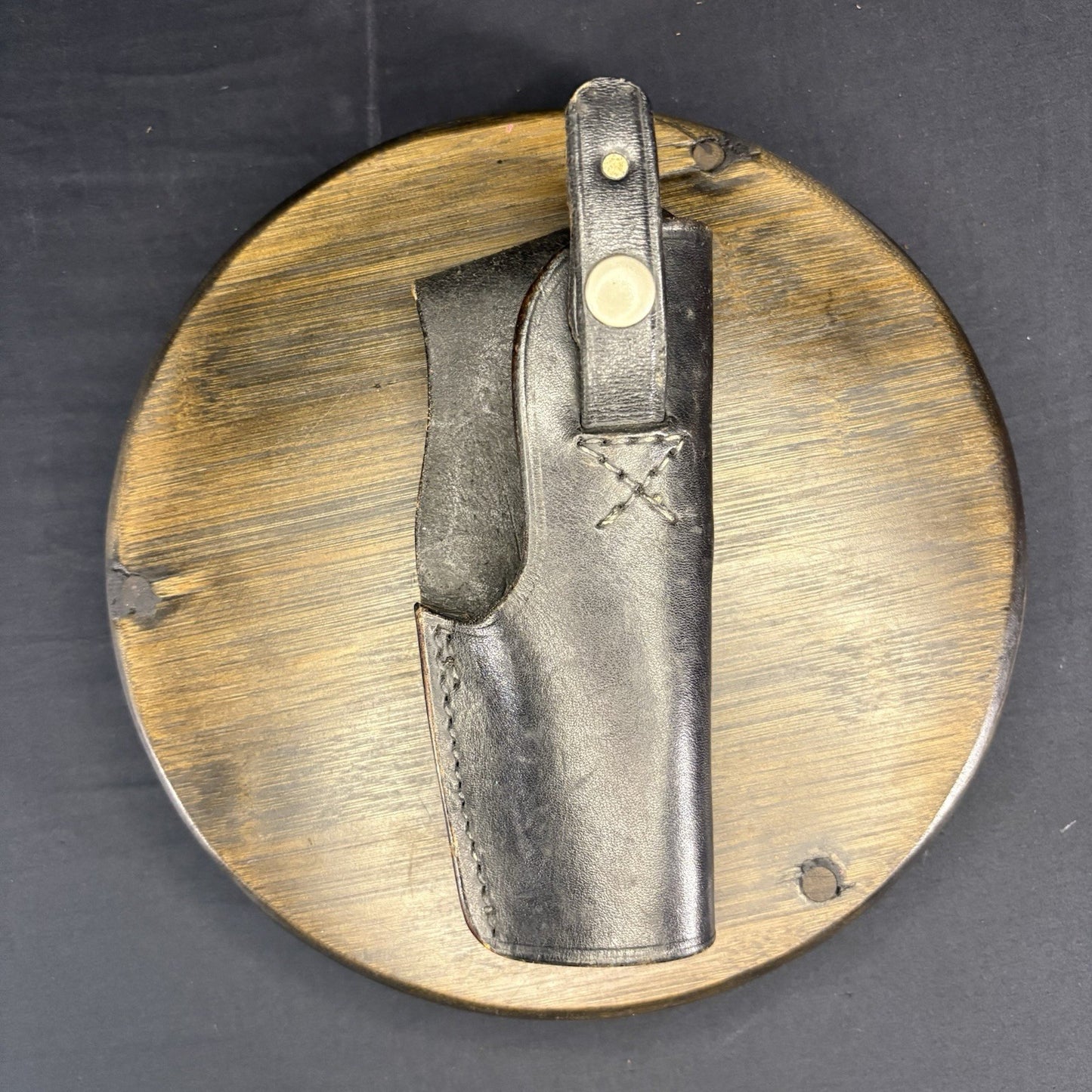 Triple K Black Leather 19B-5 Holster USA Made0