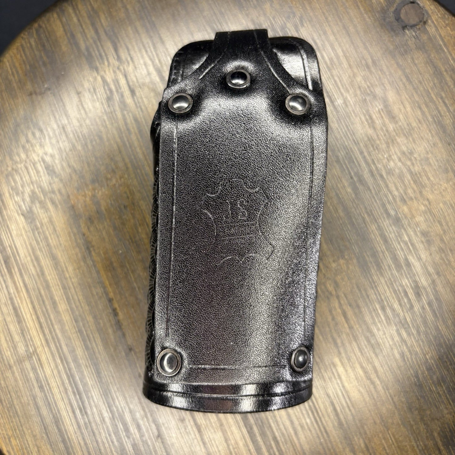 JS Leather Key Holder Basket Weave Quite Key Keeper With Clip10