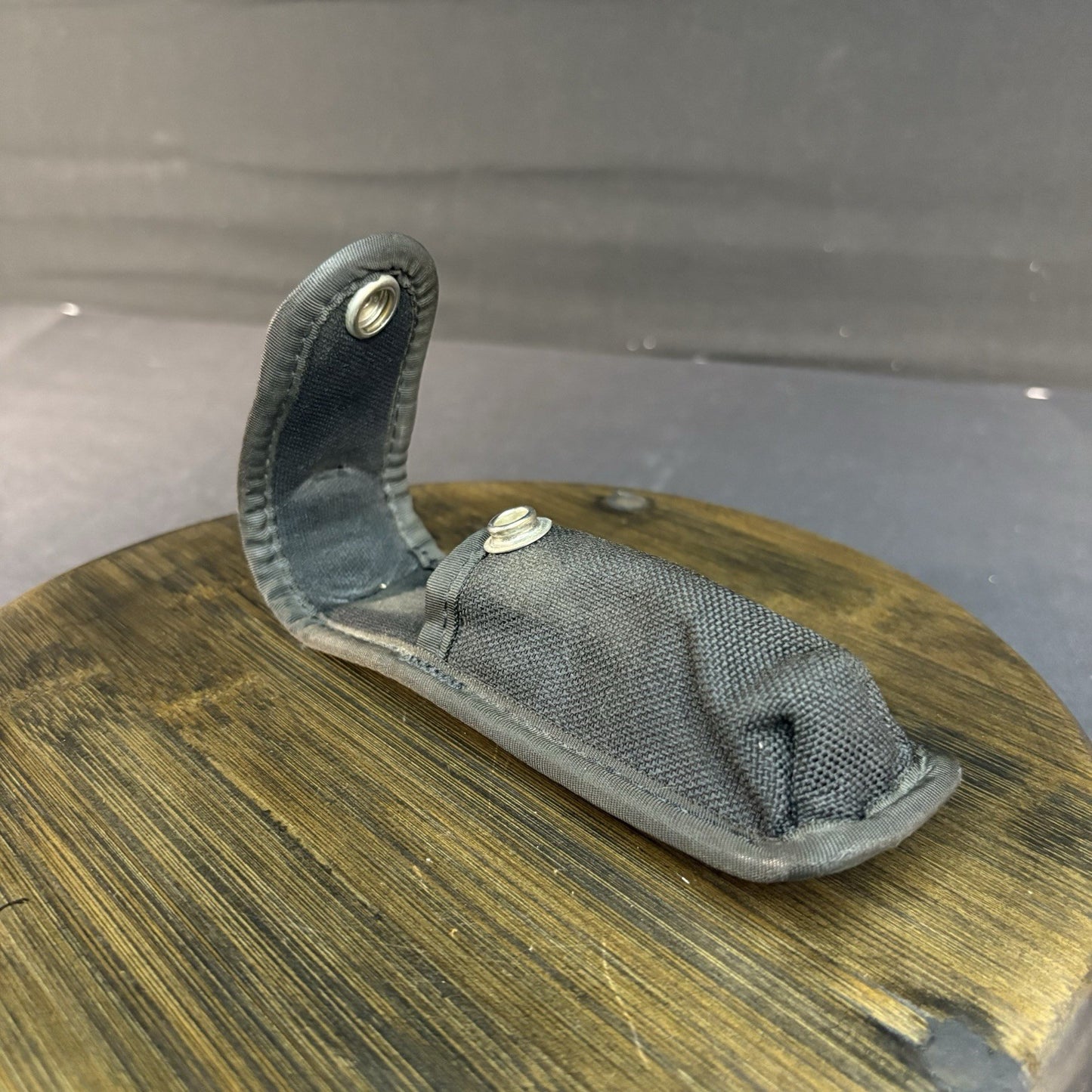 Uncle Mikes Compact Flashlight Pouch, Duty Belt Gear Black Nylon Case ~ 6”~3