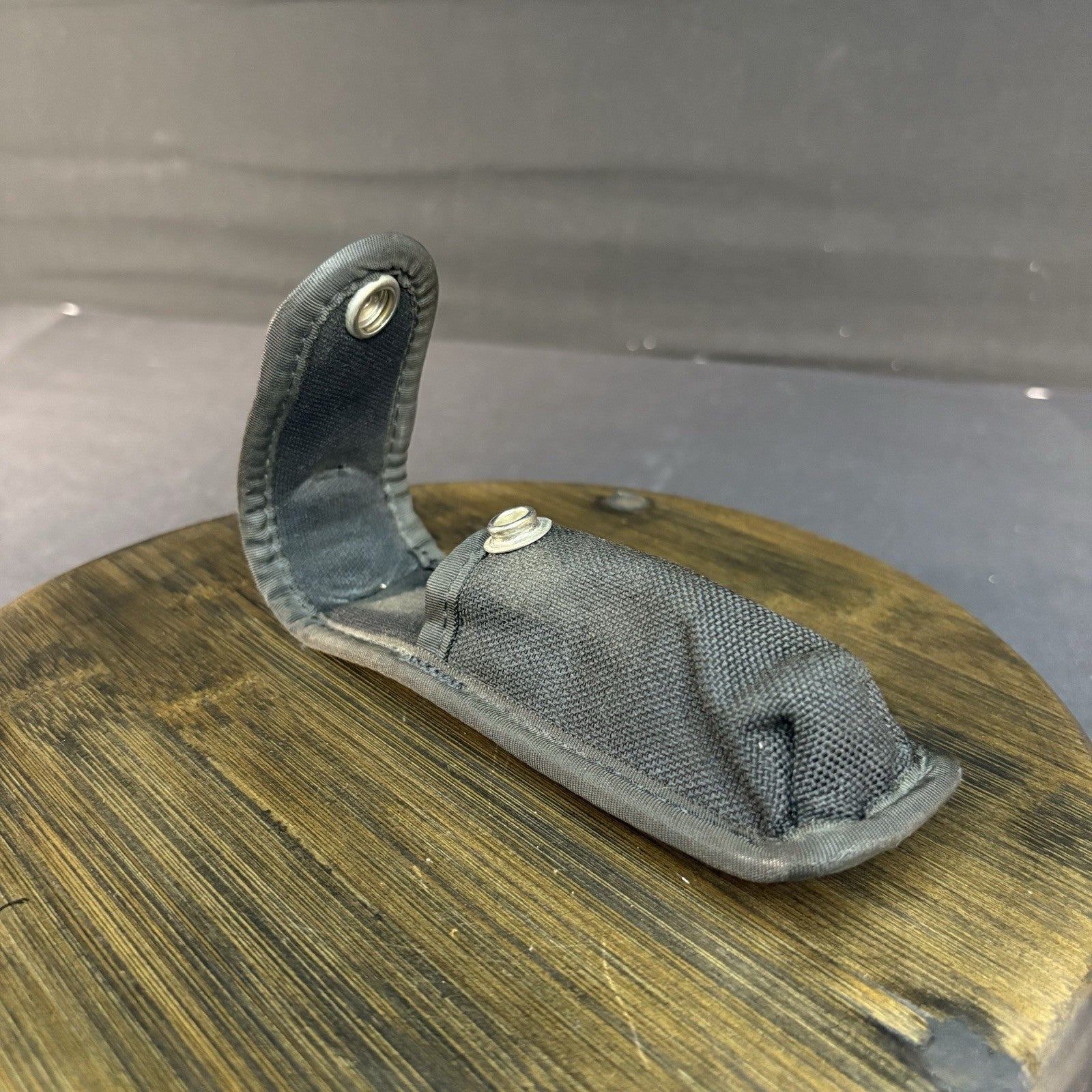 Uncle Mikes Compact Flashlight Pouch, Duty Belt Gear Black Nylon Case ~ 6”~3