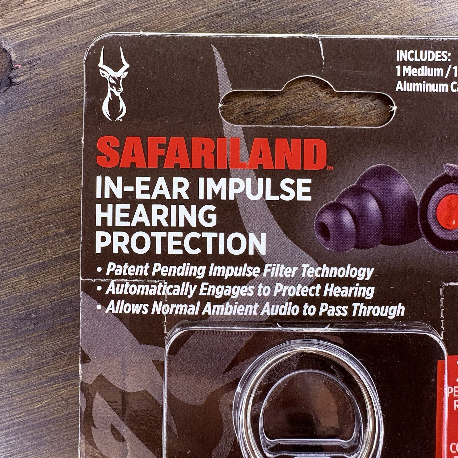Safariland Impulse Hearing Protection, In Ear Earplugs with Keychain Storage2