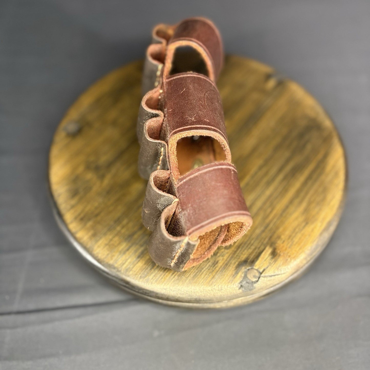 Custom Crafted Guns And Leather Shotgun Shell Belt Carrier By Trigger Happy2