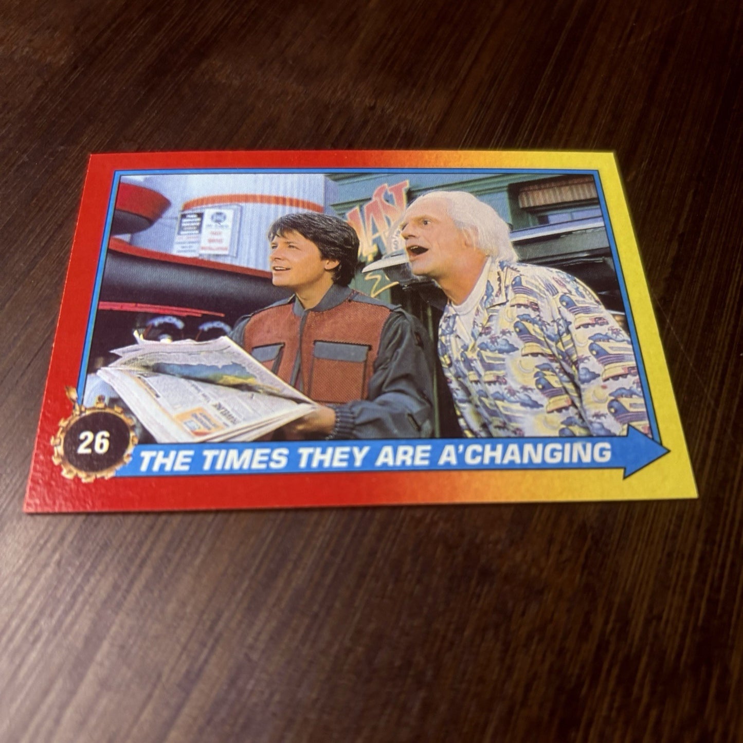 1989 Back to the Future "Times They are A'Changing" #26 High Grade Trading Card6