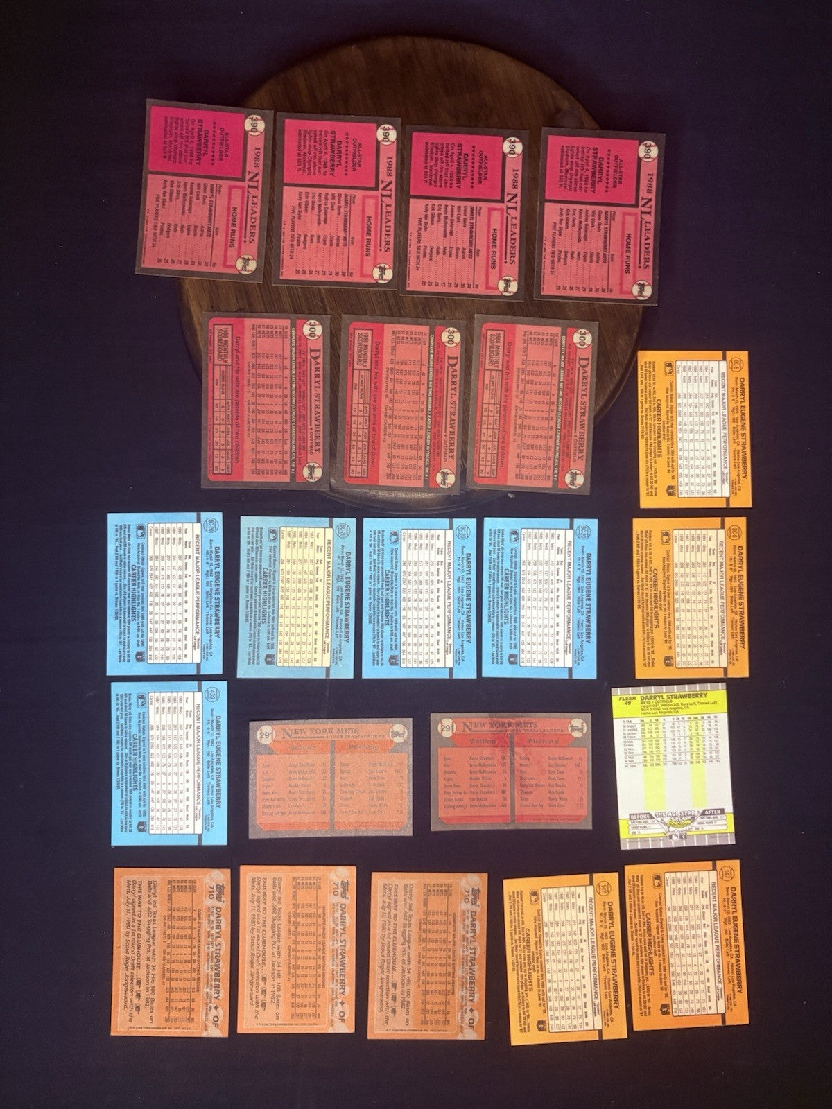 Darryl Strawberry Lot(22) Baseball Cards 1988 Fleer HIGH GRADE New York Mets MLB1
