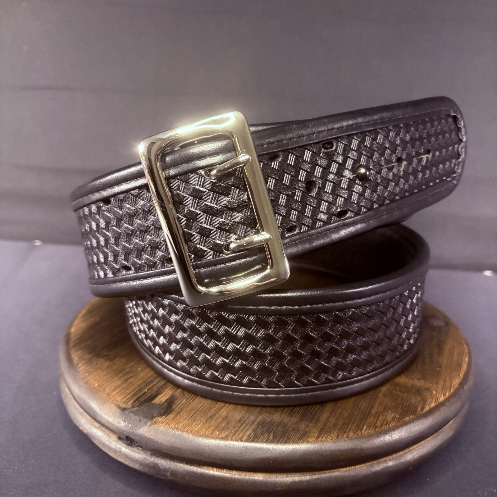 Bianchi 7960 Duty Belt Size 44"-46" w/Chrome Buckle, AccuMold Elite Browne 2.25"1
