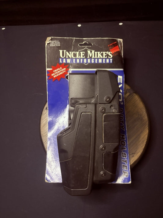 Uncle Mike's Evo3 Duty Holster Glock 17, 22, 31 w/FlashlightGlock Light, M3, M60
