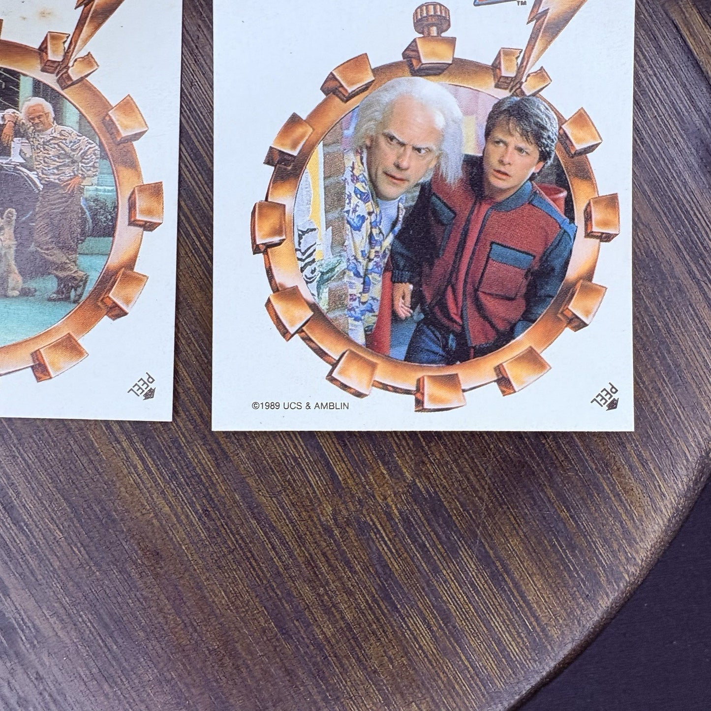 (Lot Of 3) 1989 Topps Back to the Future 2 Sticker Trading Cards #6, #4, #86