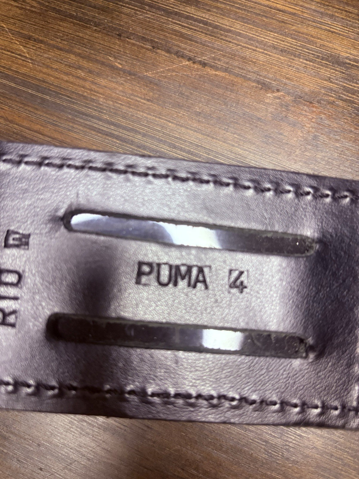 Olympus Puma 4 Leather Pouch Holster Case Black Basket Weave Leather8